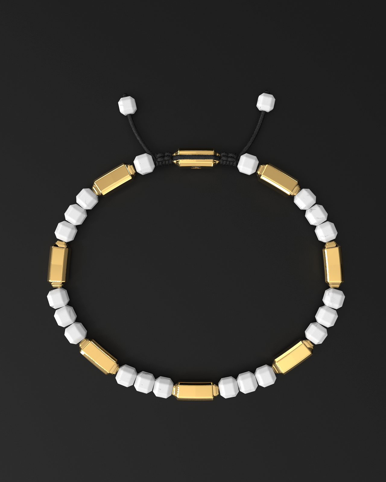 Howlite Bracelet #2 5mm | Kubic