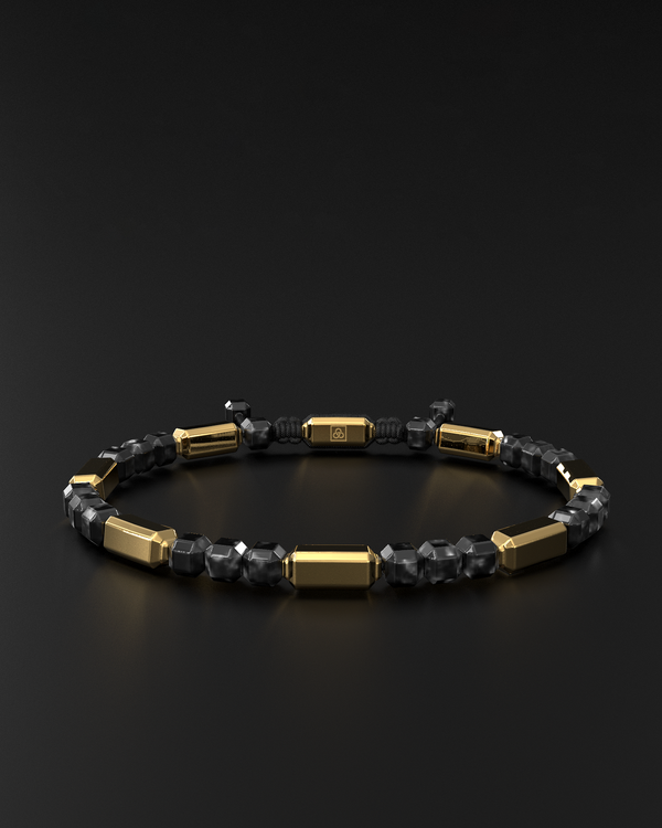 Silver Obsidian Bracelet #2 5mm | Kubic