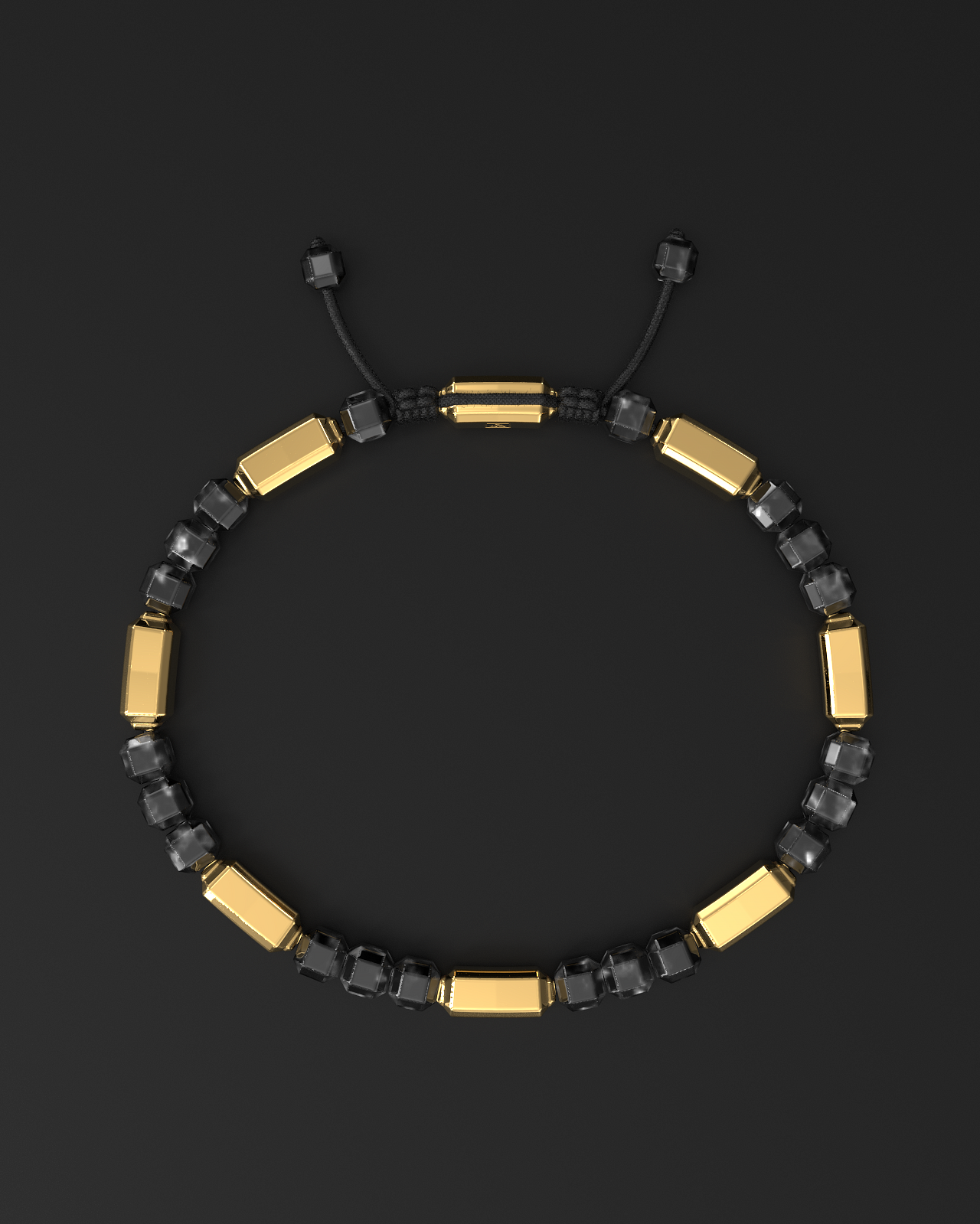Silver Obsidian Bracelet #2 5mm | Kubic
