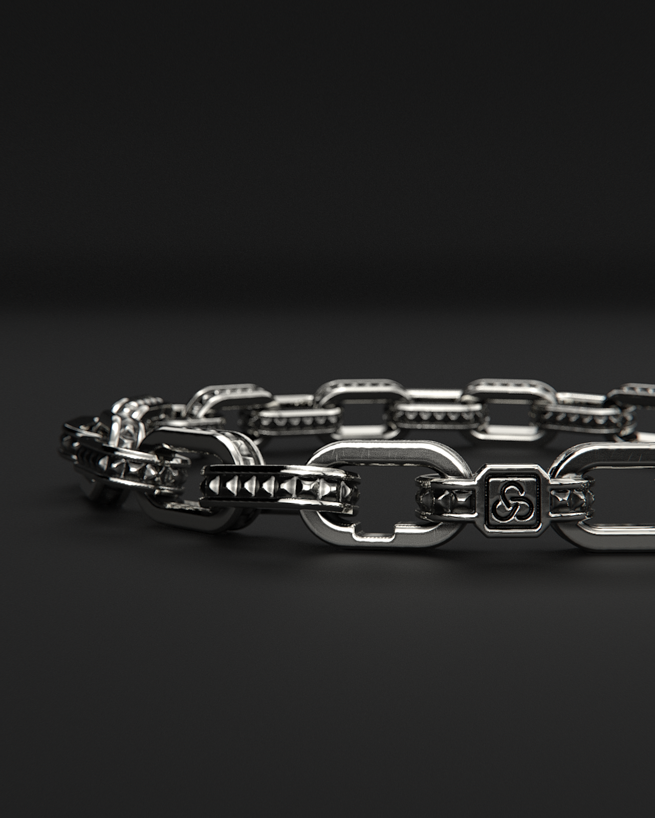 Bracciale a catena grezza n. 3