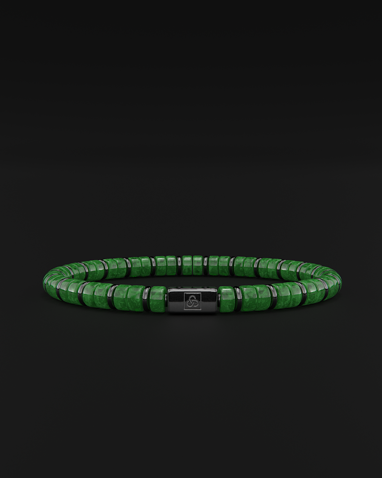 Smaragd-Jade-Armband 6mm | Abstandshalter Nr. 2