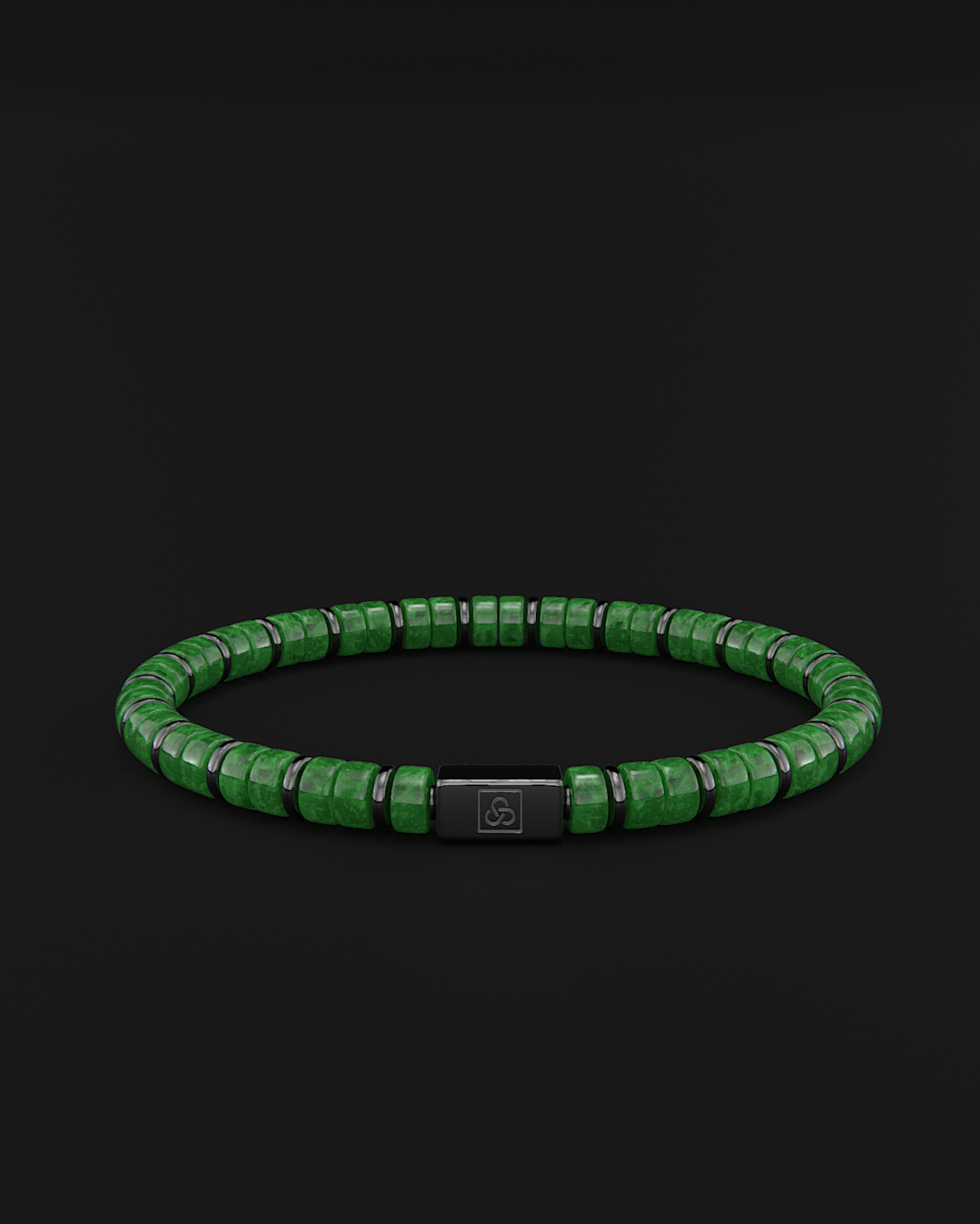 Smaragd-Jade-Armband 6mm | Abstandshalter Nr. 2