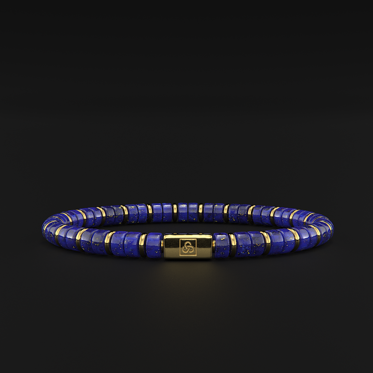 Bracelet Lapis Lazuli Grade A – Boules 4mm – Neuf Avec étiquettes – Coco Papaya