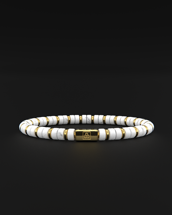 Howlite Bracelet 6mm | Spacer #2