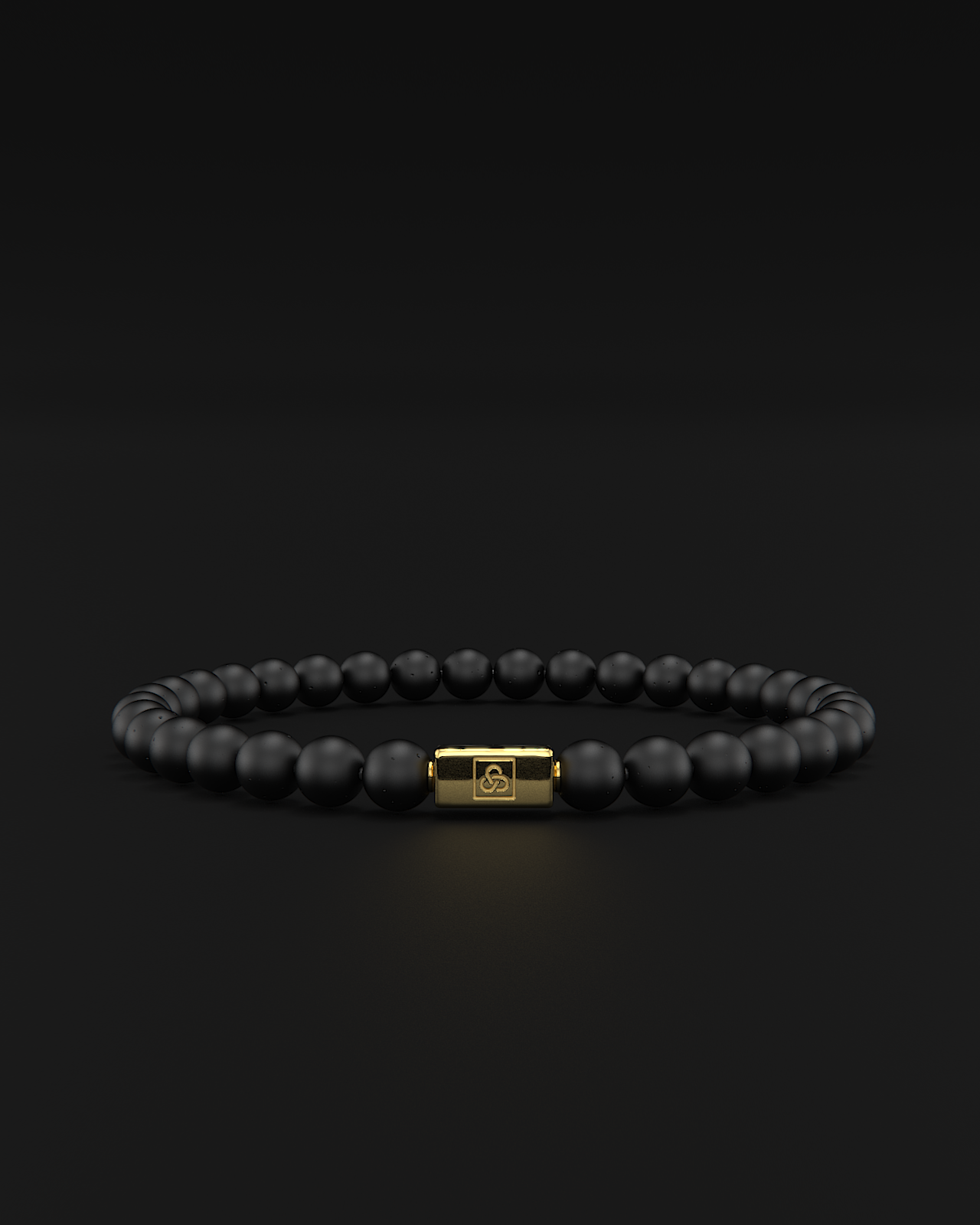 Bracciale Opaco Onice 6mm | Essenziale