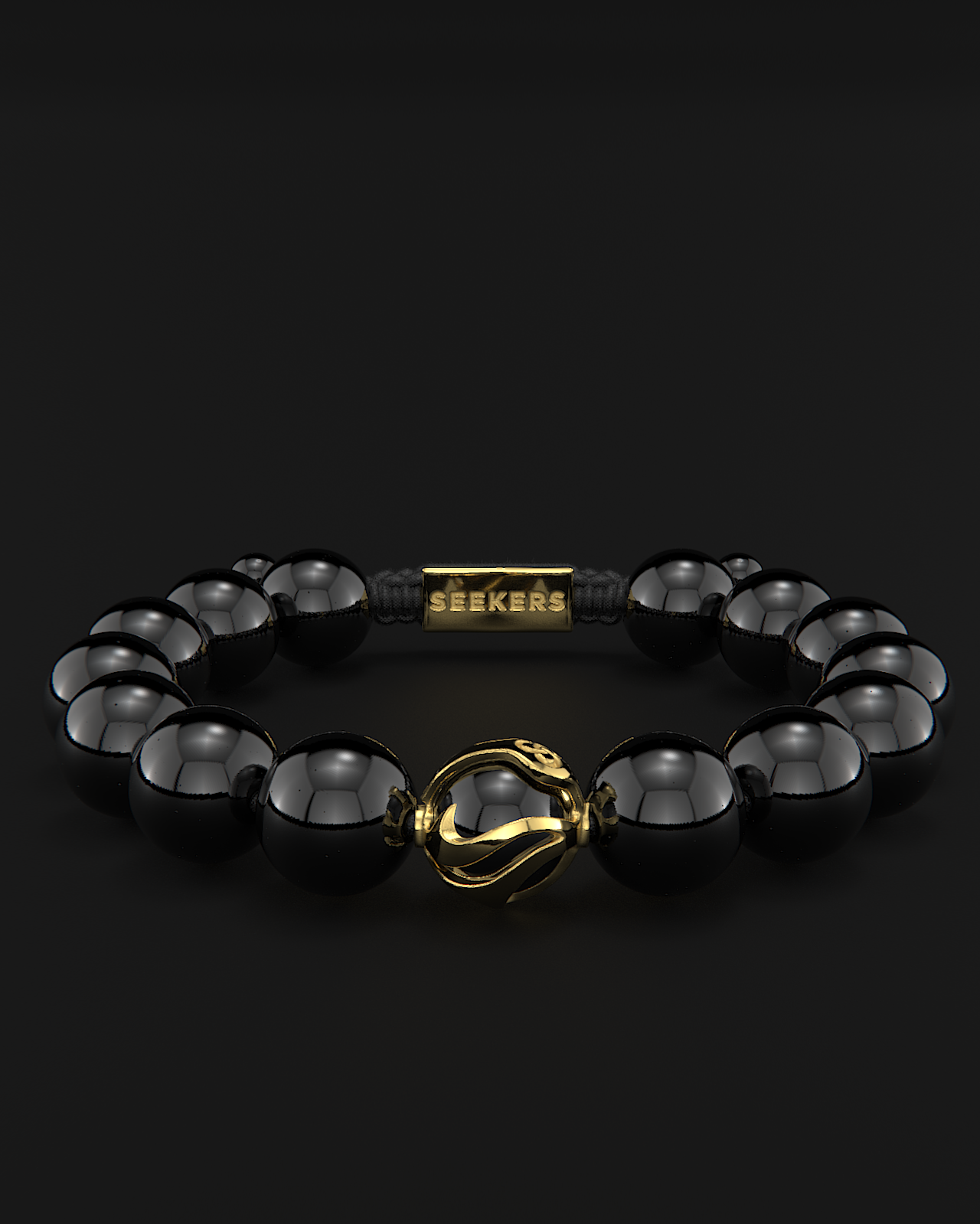 Onyx Bracelet 12mm | Waves