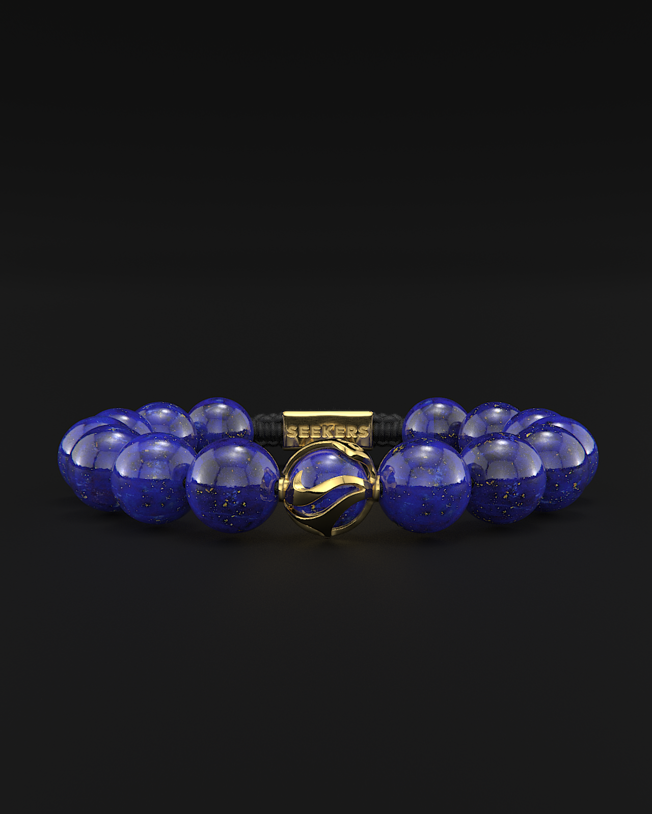 Pulsera Lapislázuli 12mm | Ondas