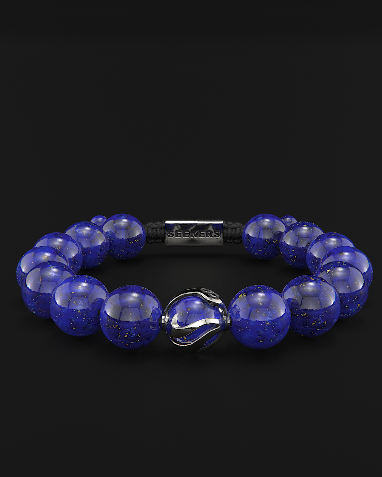 Pulsera Lapislázuli 12mm | Ondas