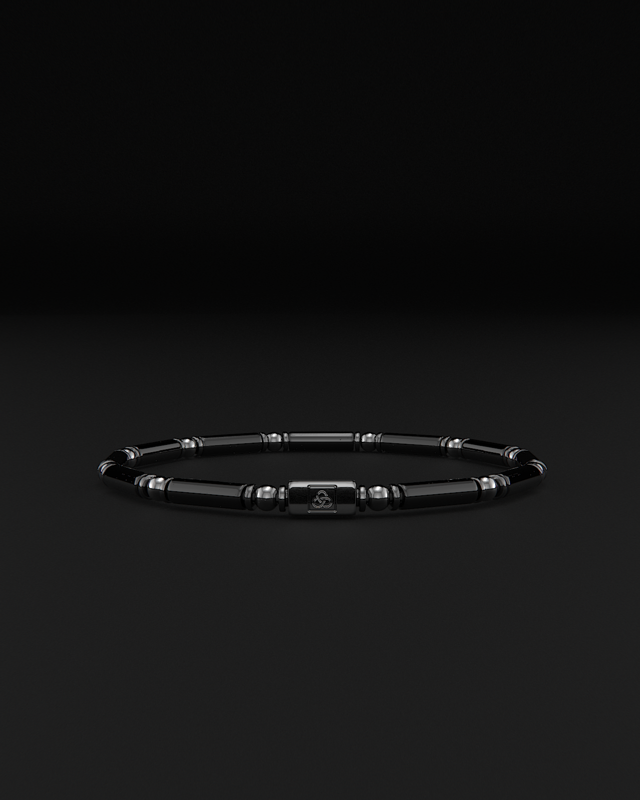 Onyx + Hematite Bracelet 4mm | PIPE