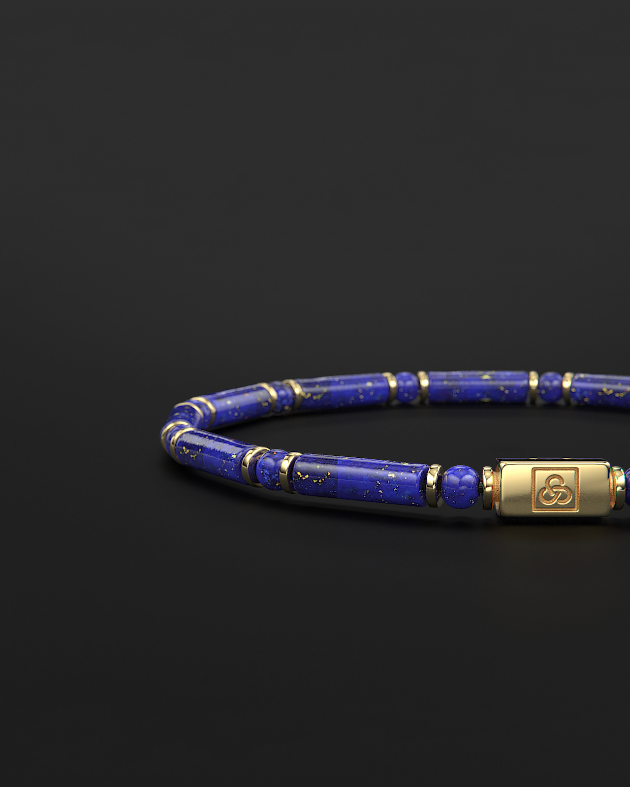 Pulsera de Lápiz Lázuli + Tridacna 4mm | TUBO