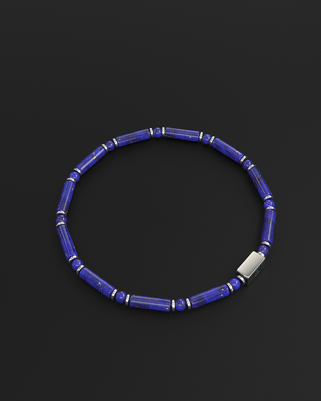 Pulsera de Lápiz Lázuli + Tridacna 4mm | TUBO