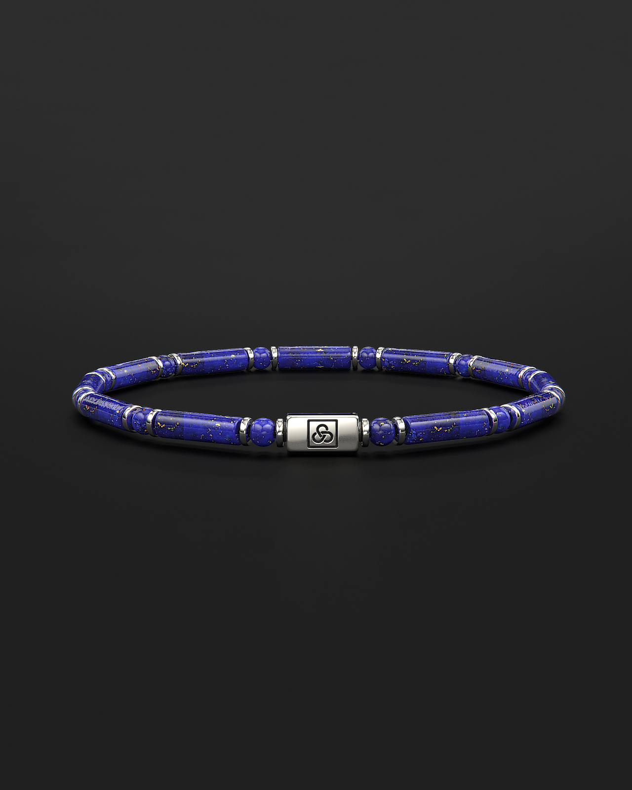 Pulsera de Lápiz Lázuli + Tridacna 4mm | TUBO