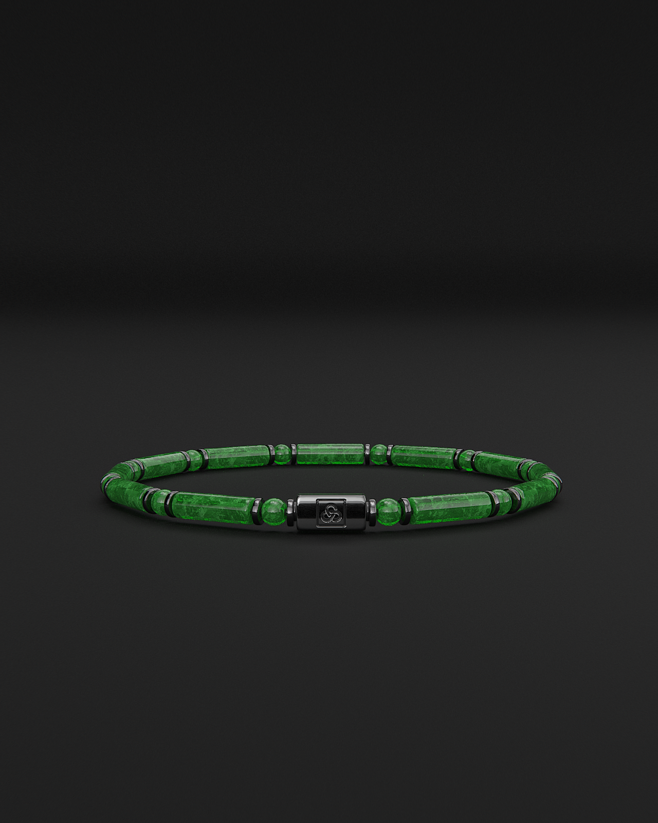 Emerald Jade Bracelet 4mm | PIPE