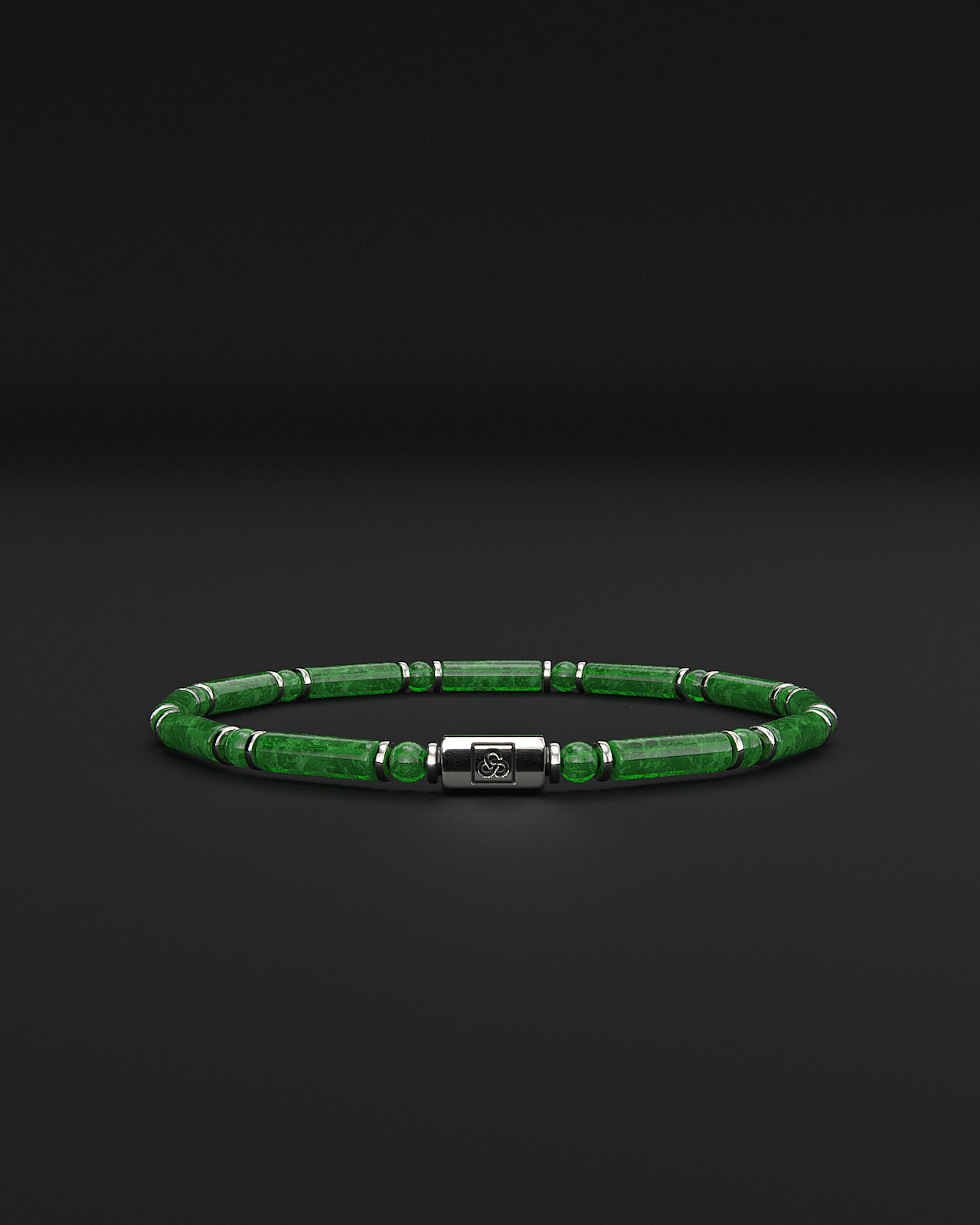 Emerald Jade Bracelet 4mm | PIPE
