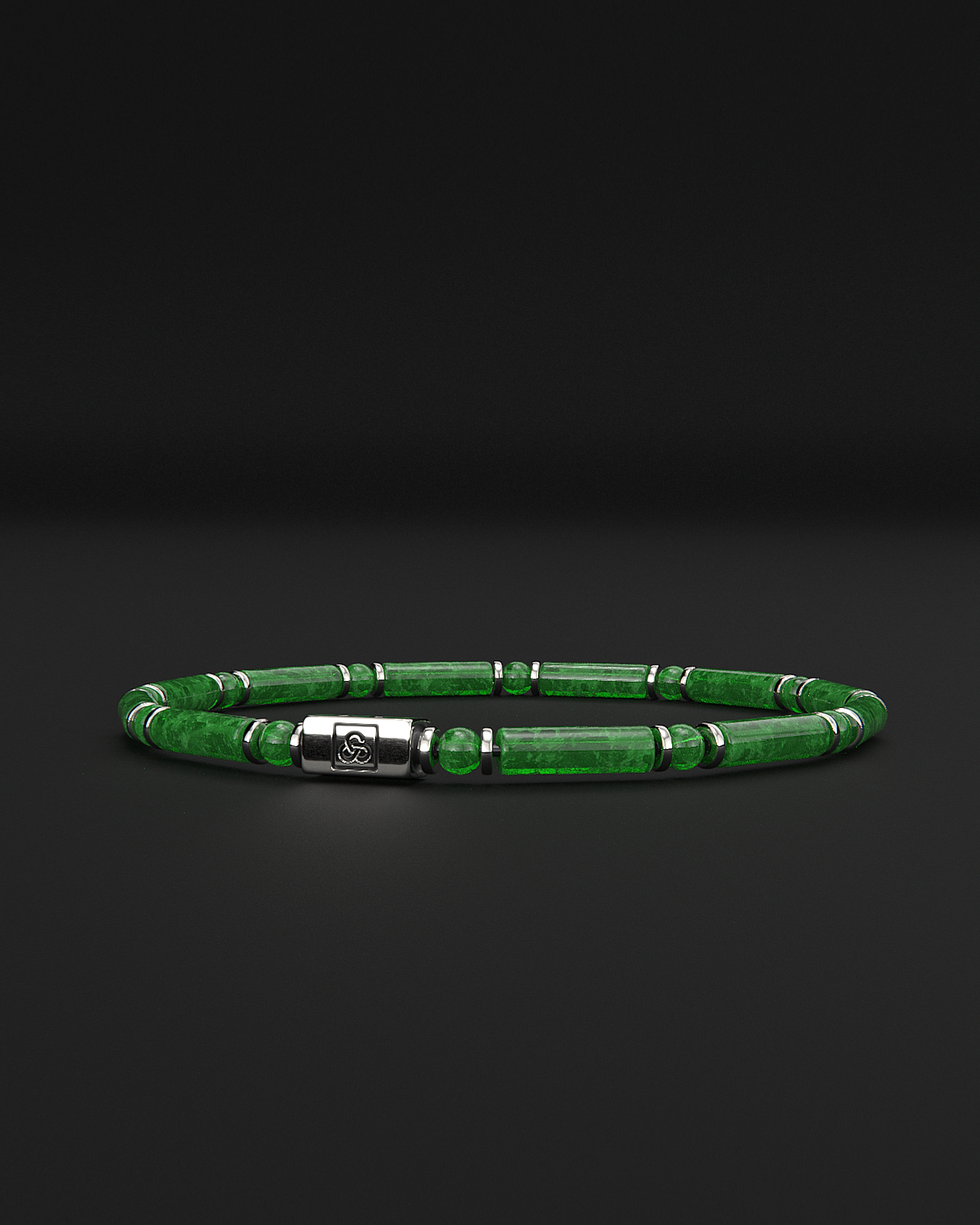 Emerald Jade Bracelet 4mm | PIPE