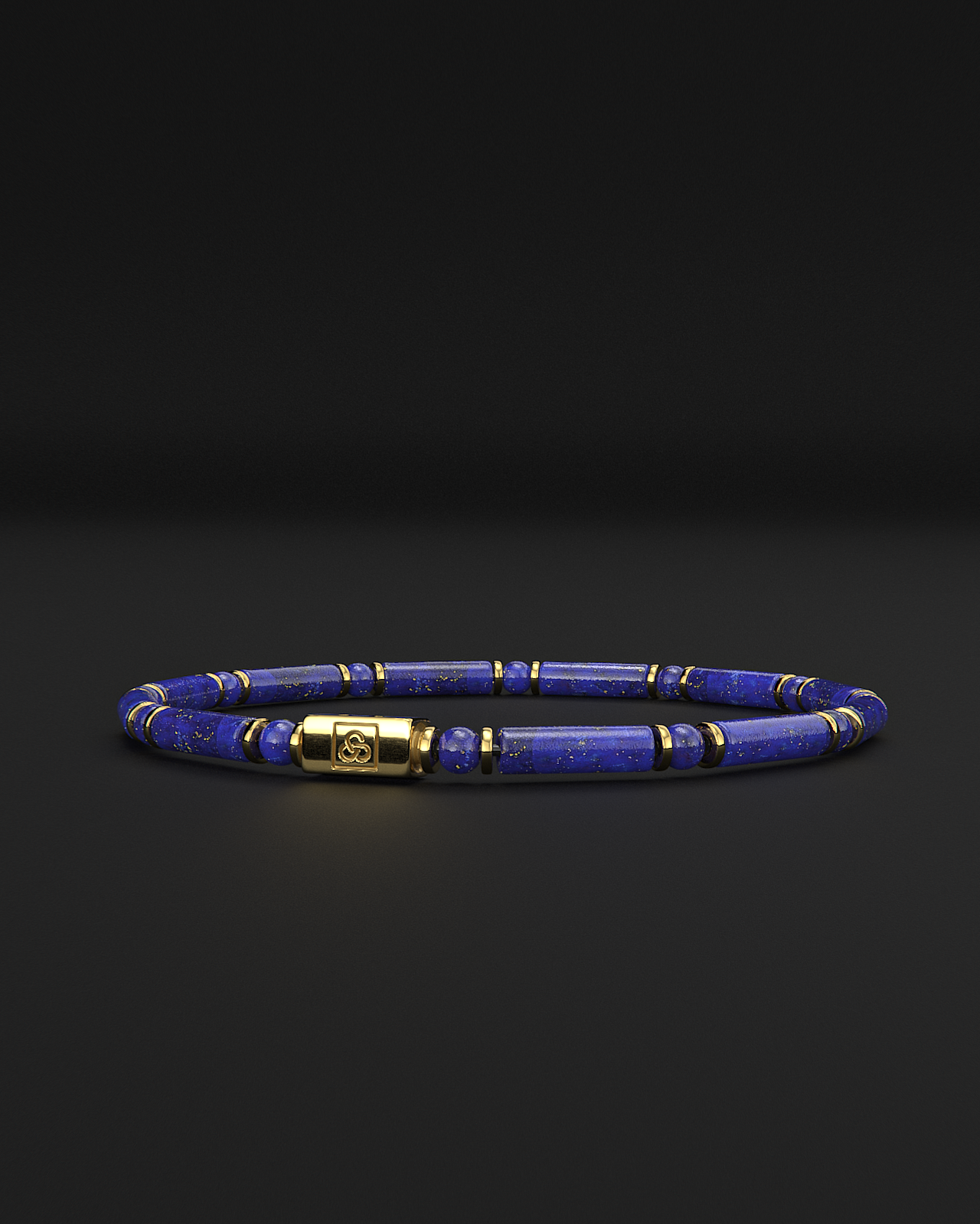 Bracciale in Lapis Lazuli + Tridacna 4mm | TUBO