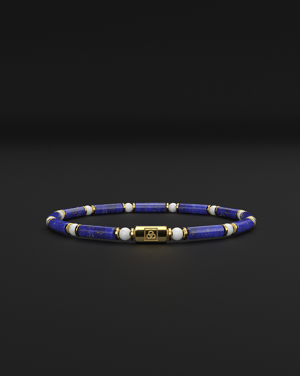 Lapis Lazuli + Tridacna Bracelet 4mm | PIPE