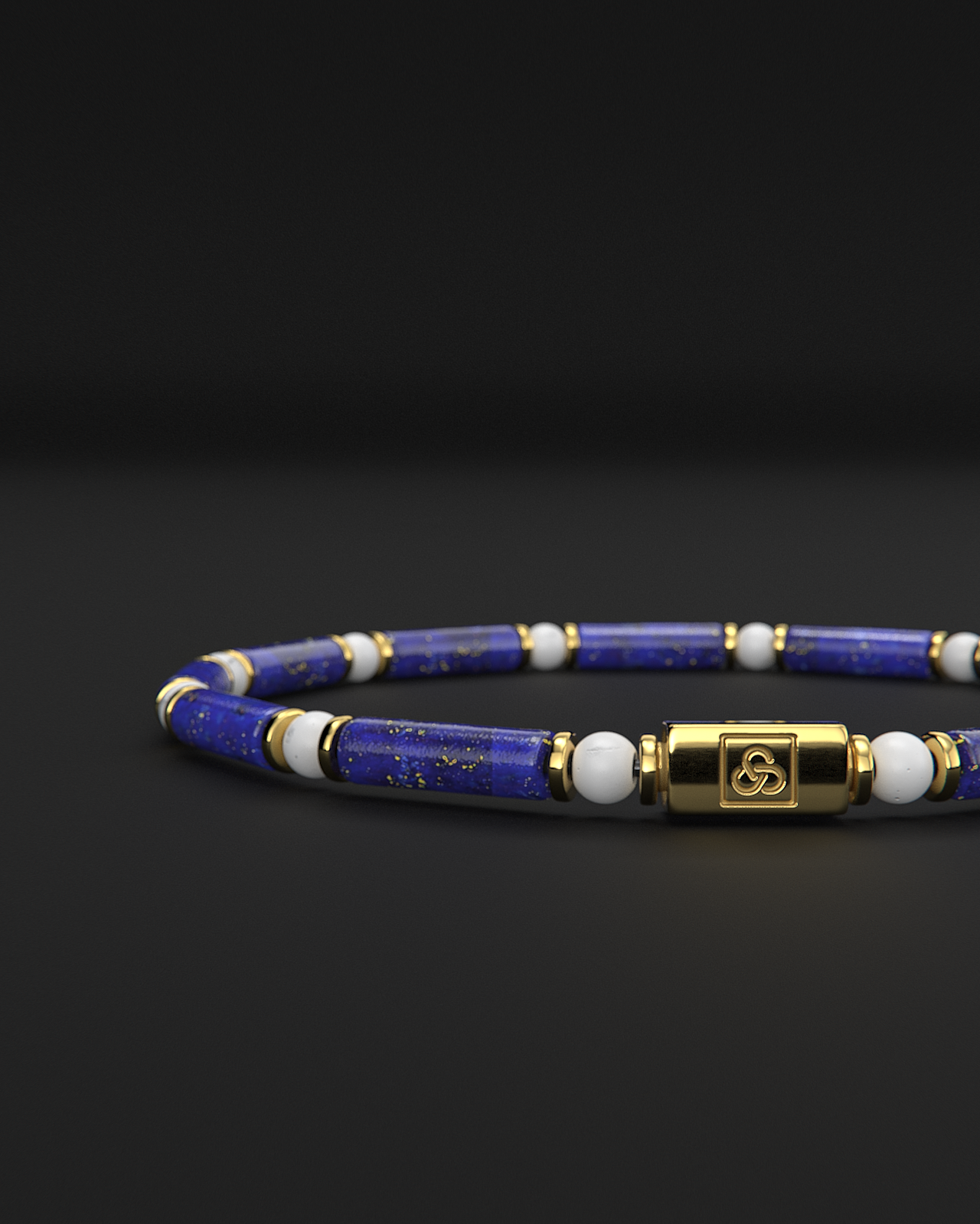 Lapis Lazuli + Tridacna Bracelet 4mm | PIPE