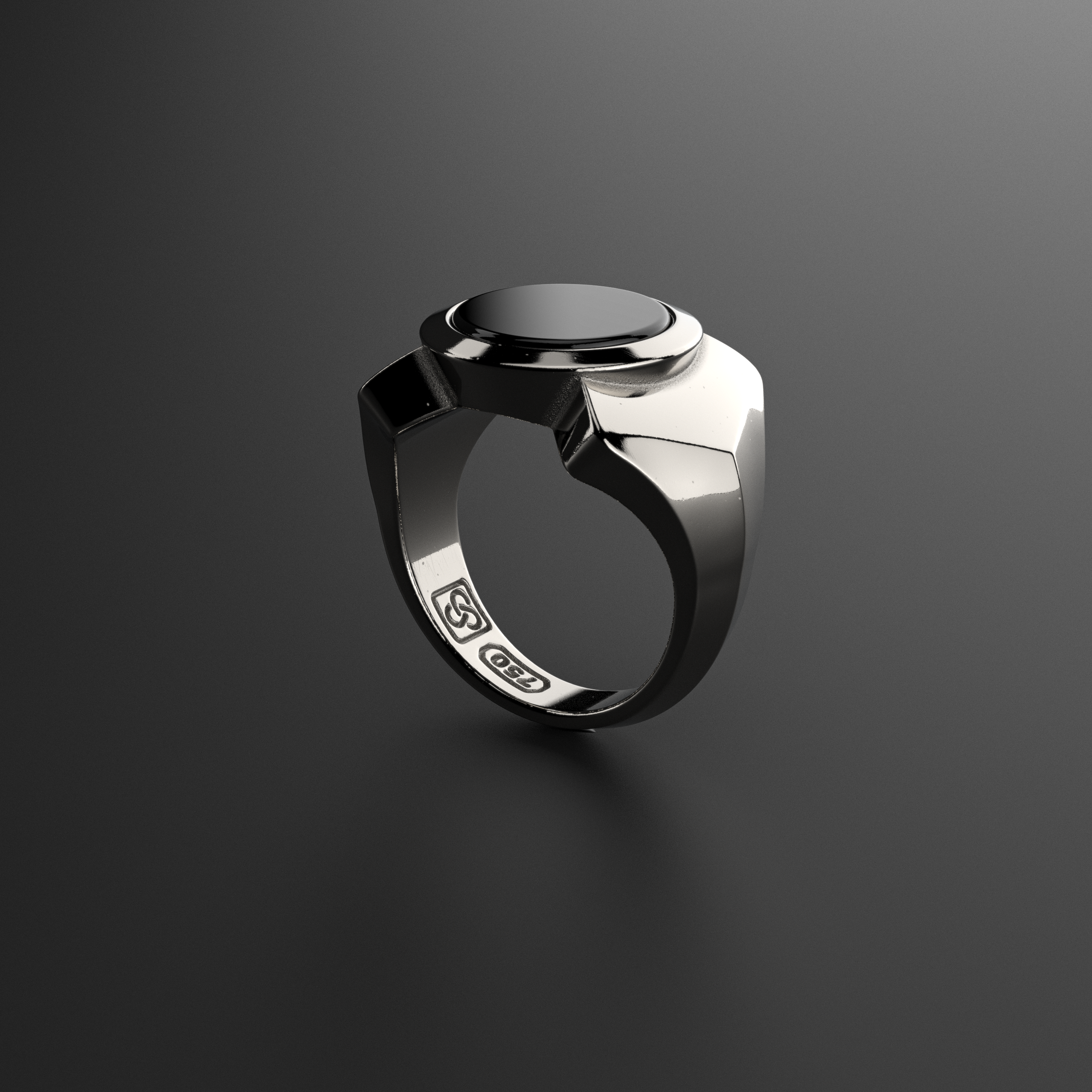 18K Solid White Gold Ring | Kudos