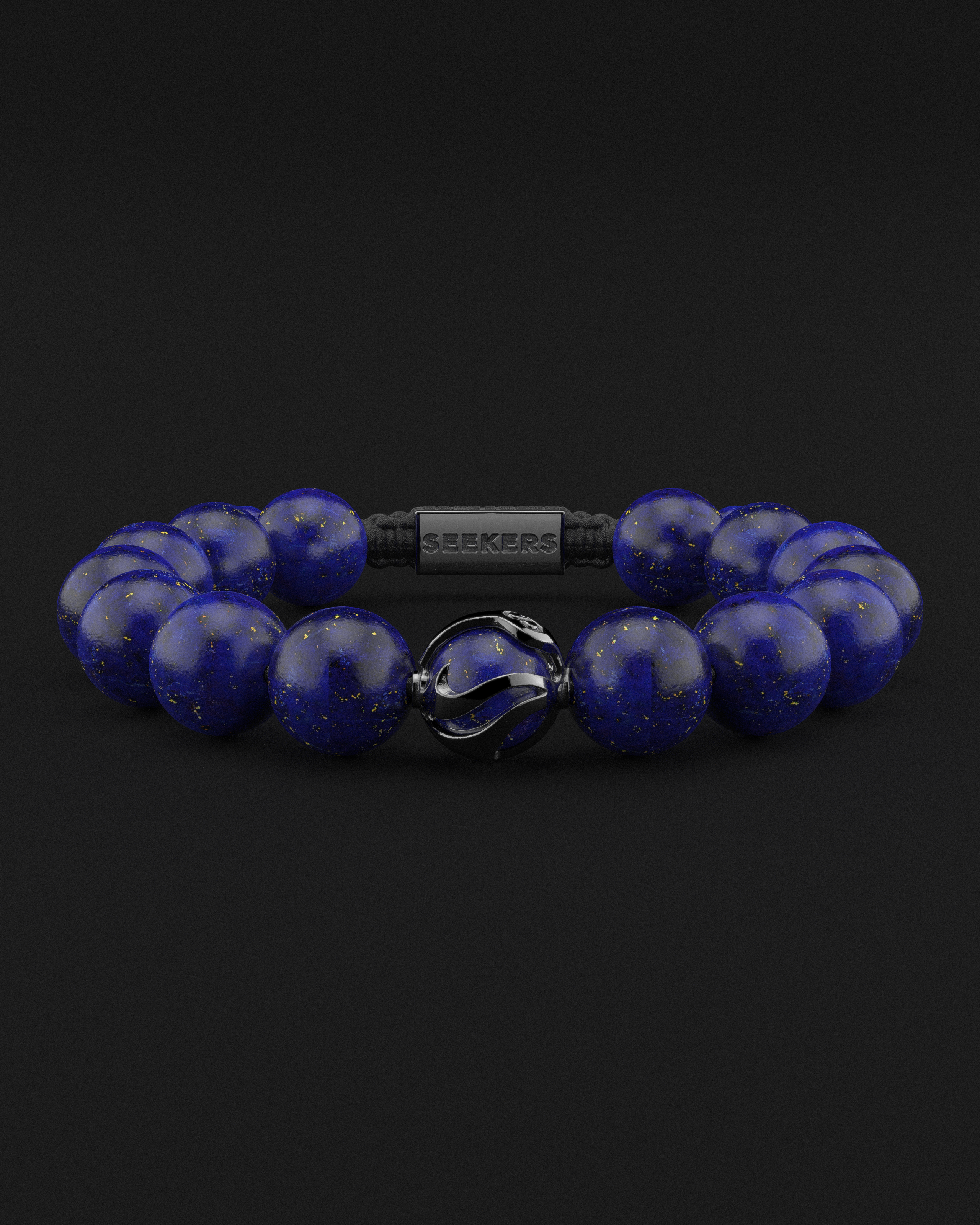 Lapis Lazuli Bracelet 12mm | Waves