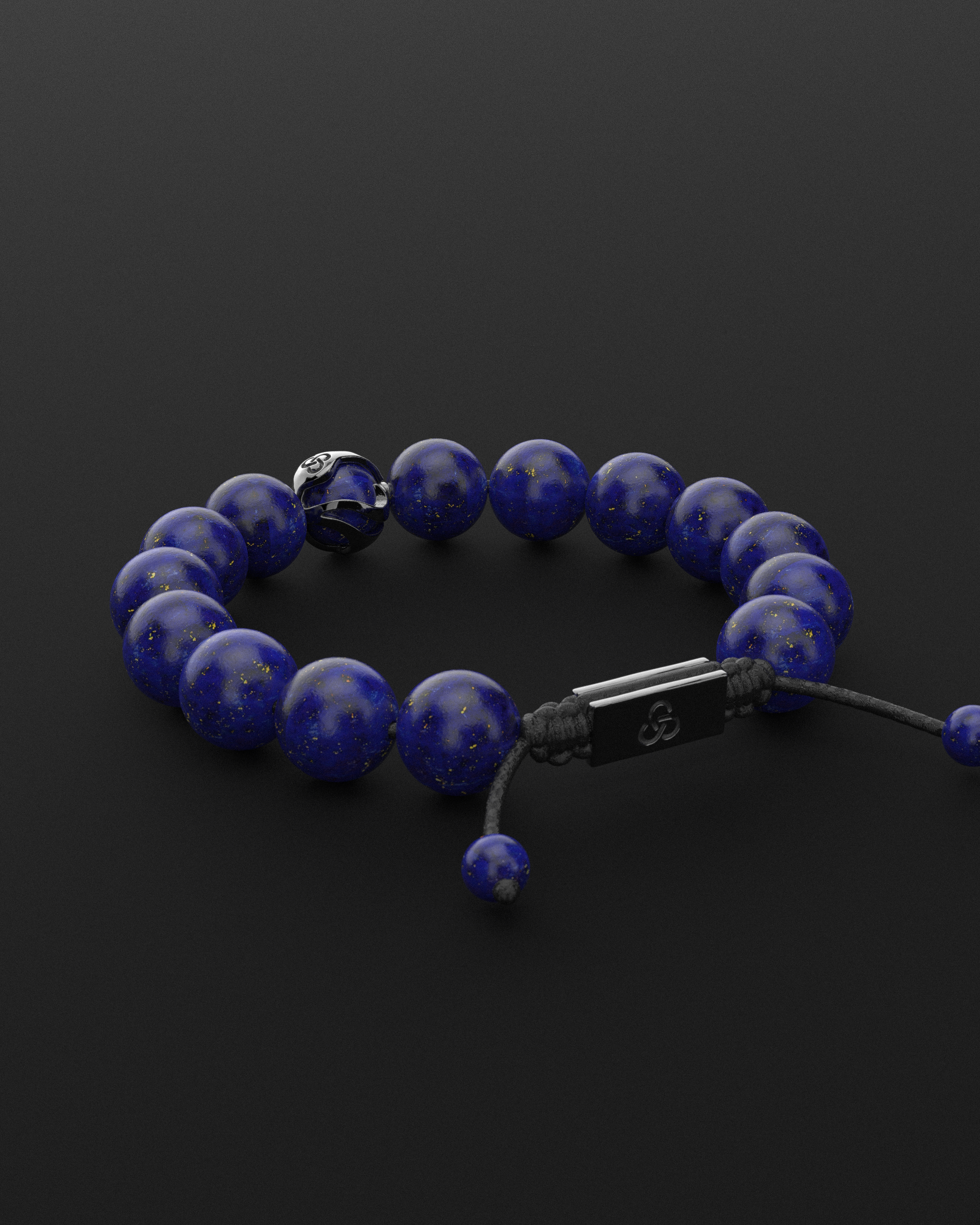 Lapis Lazuli Bracelet 12mm | Waves