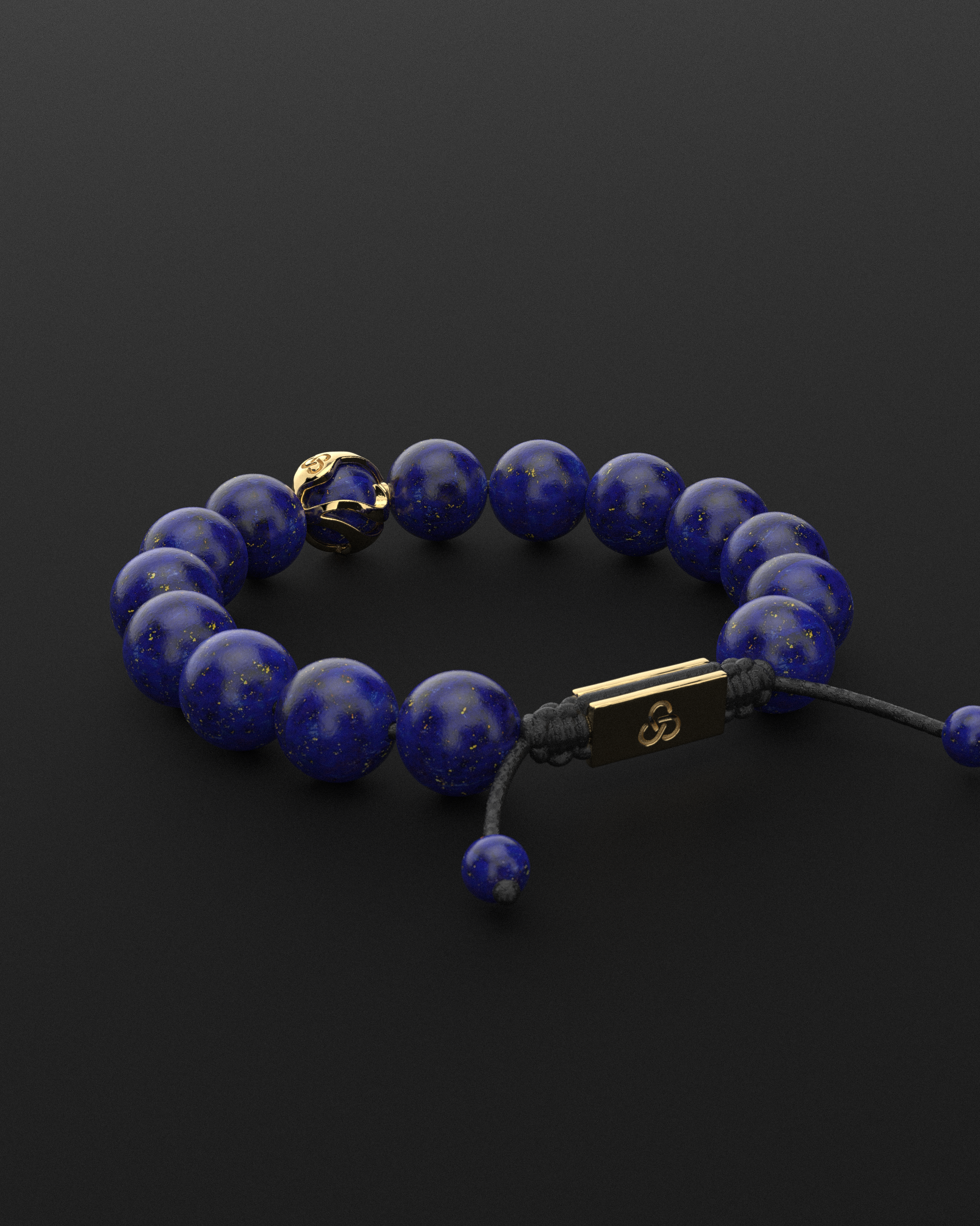 Lapis Lazuli Bracelet 12mm | Waves