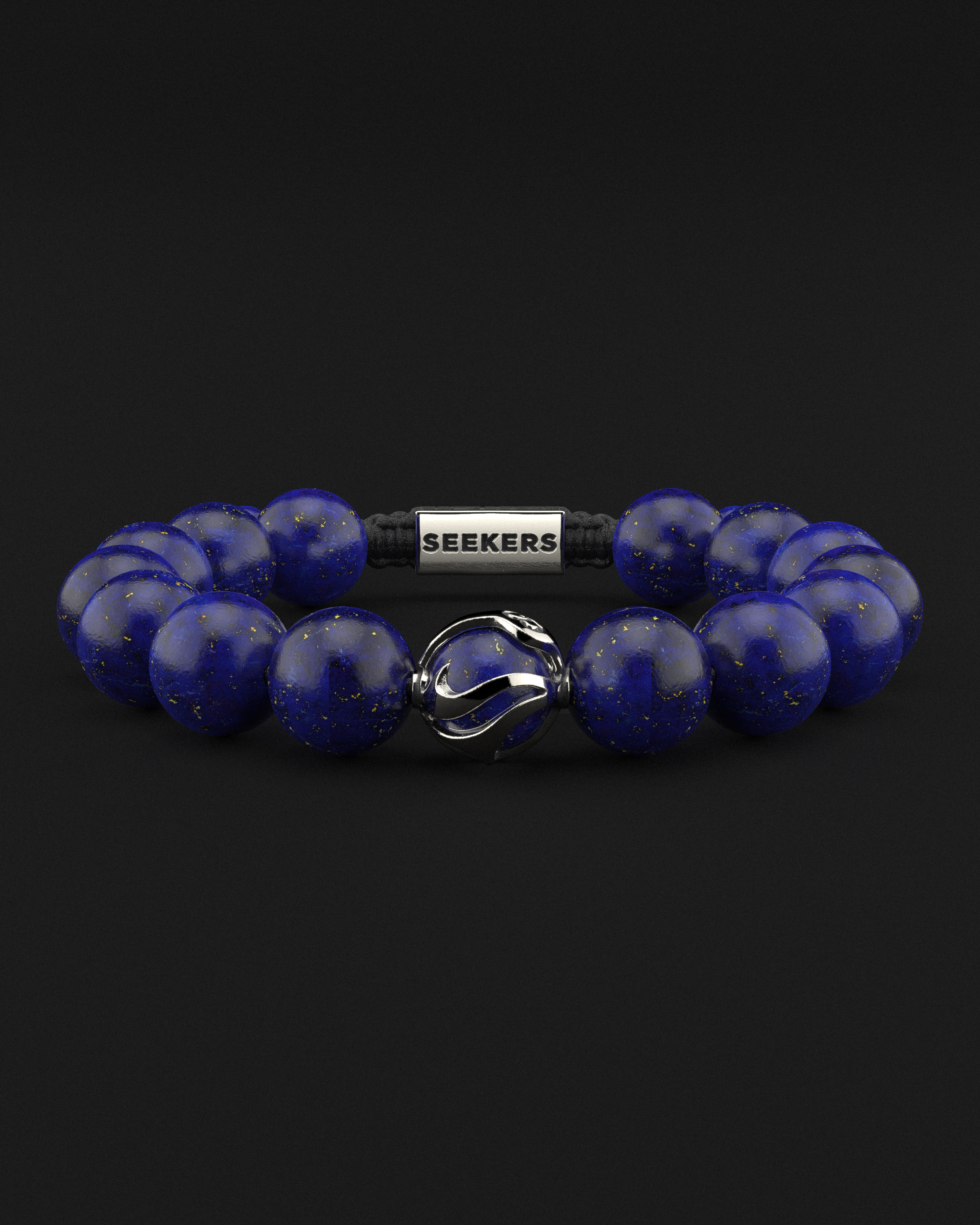 Lapis Lazuli Bracelet 12mm | Waves