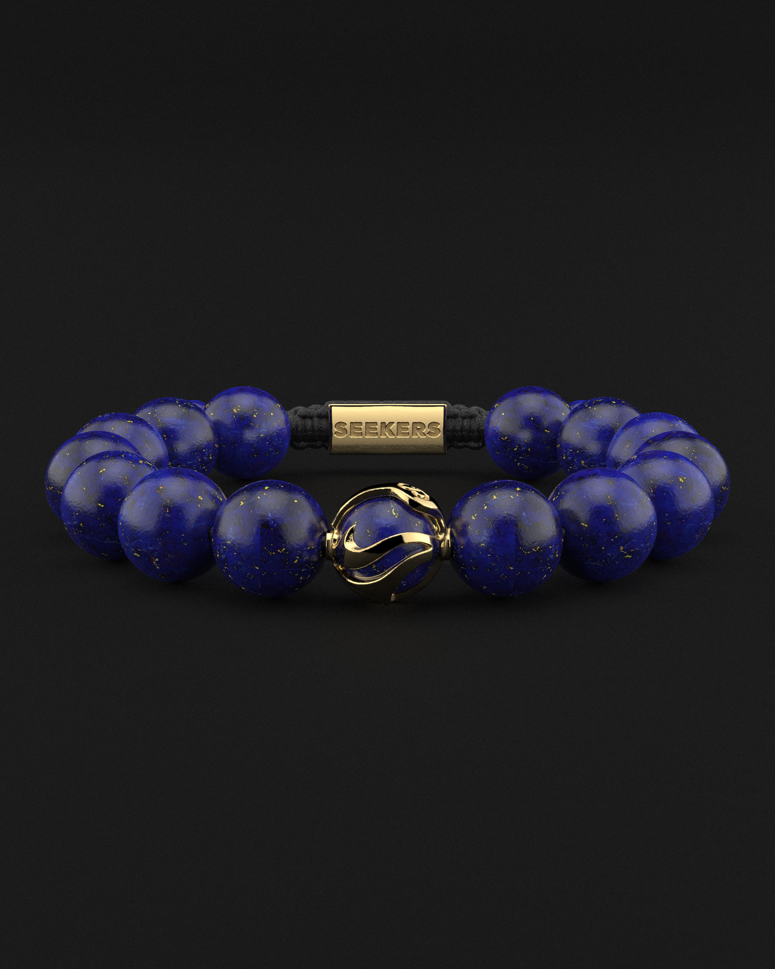 Lapis Lazuli Bracelet 12mm | Waves