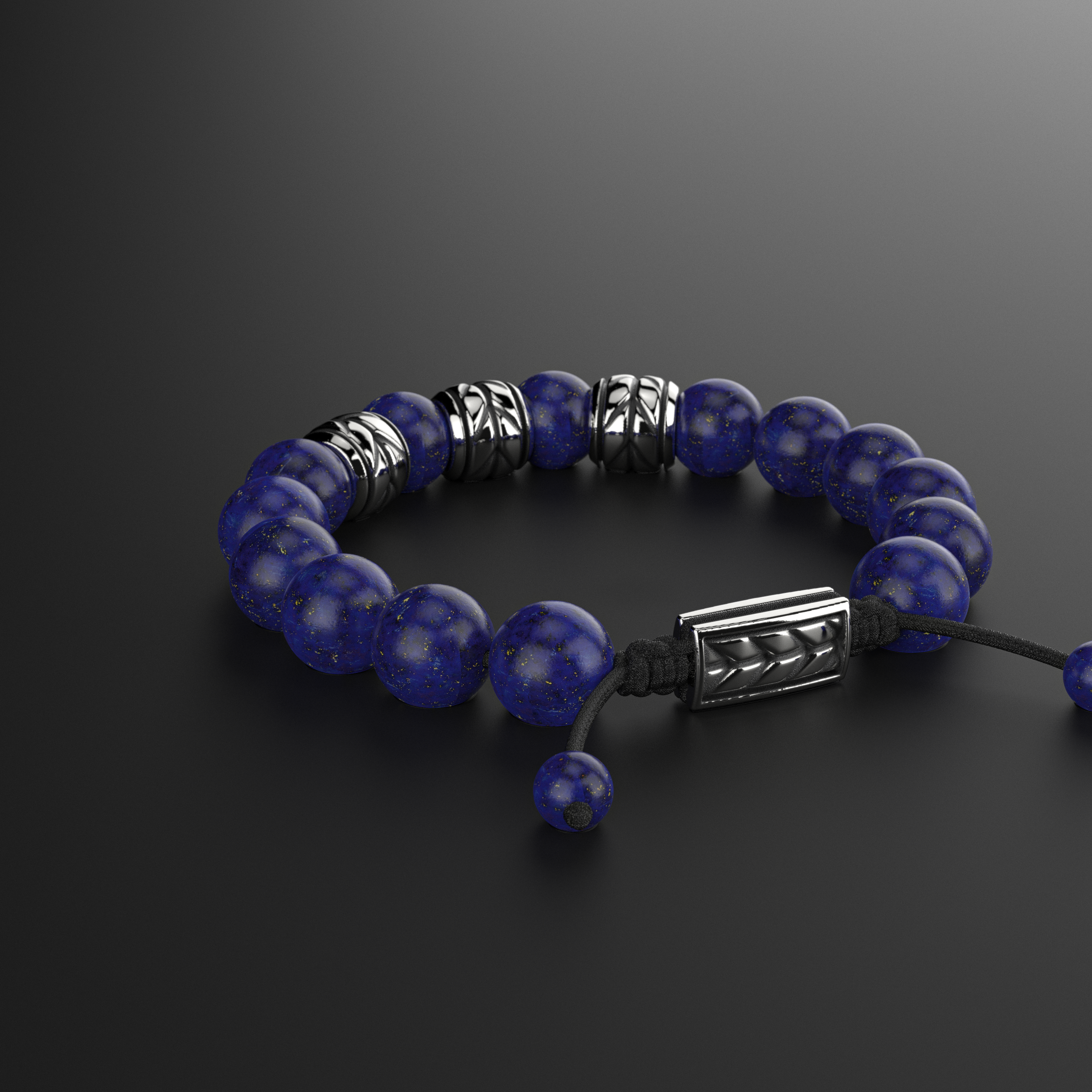 Lapis Lazuli Bracelet 12mm | Woven