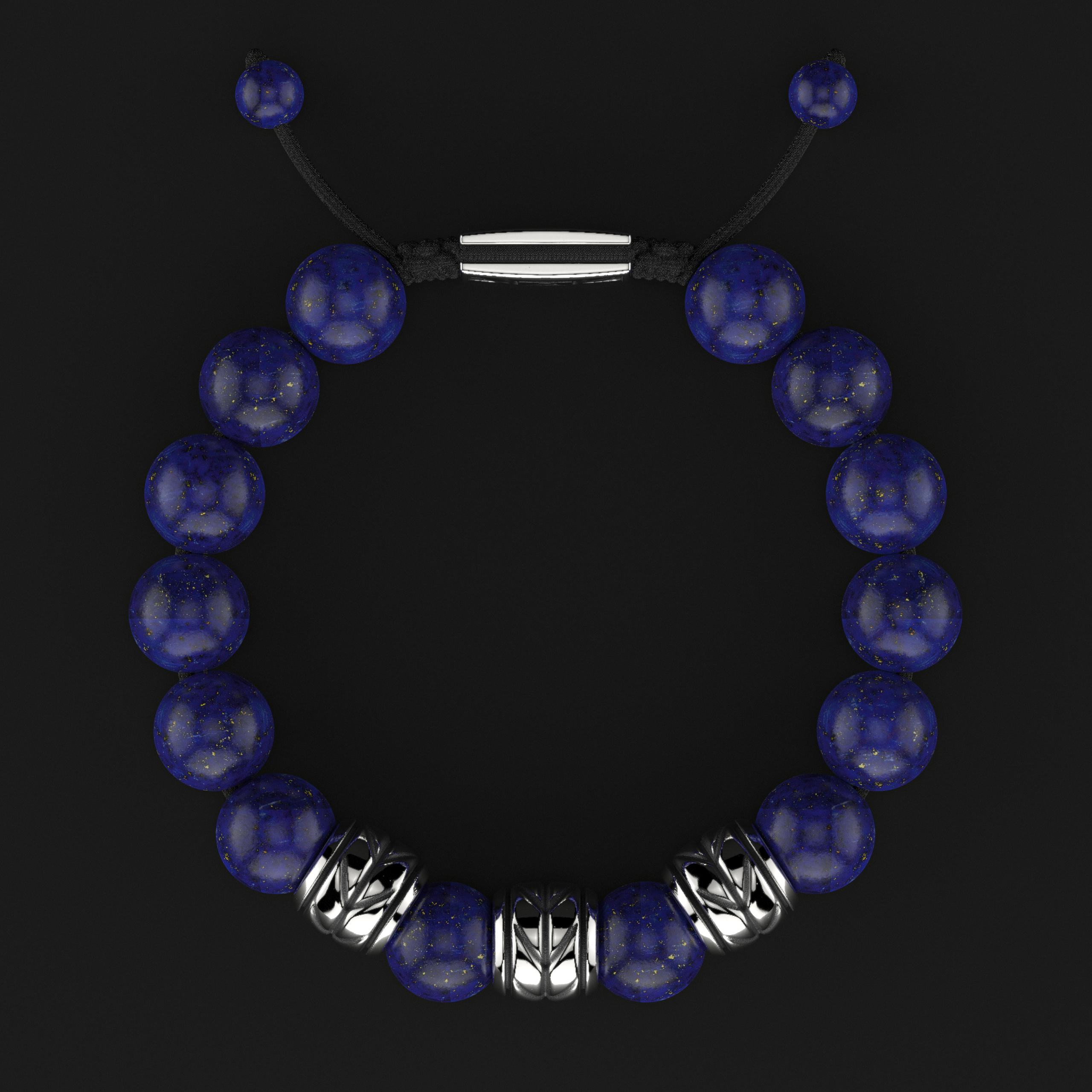 Lapis Lazuli Bracelet 12mm | Woven