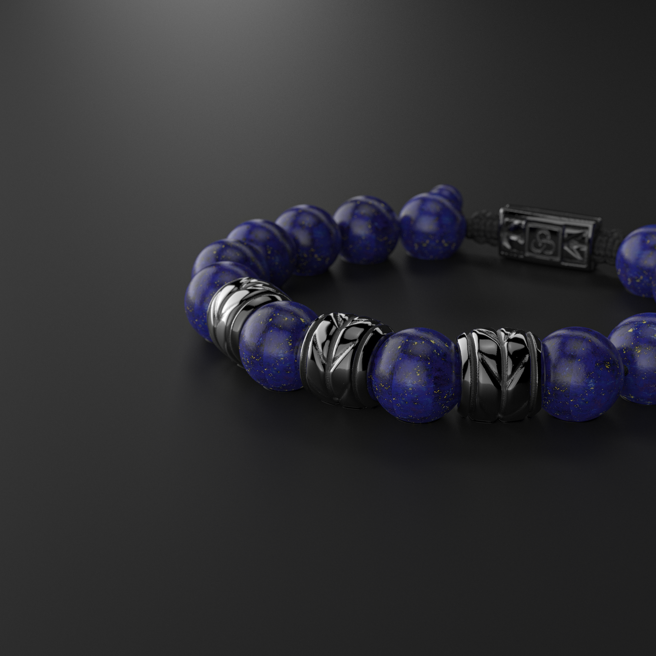 Lapis Lazuli Bracelet 12mm | Woven