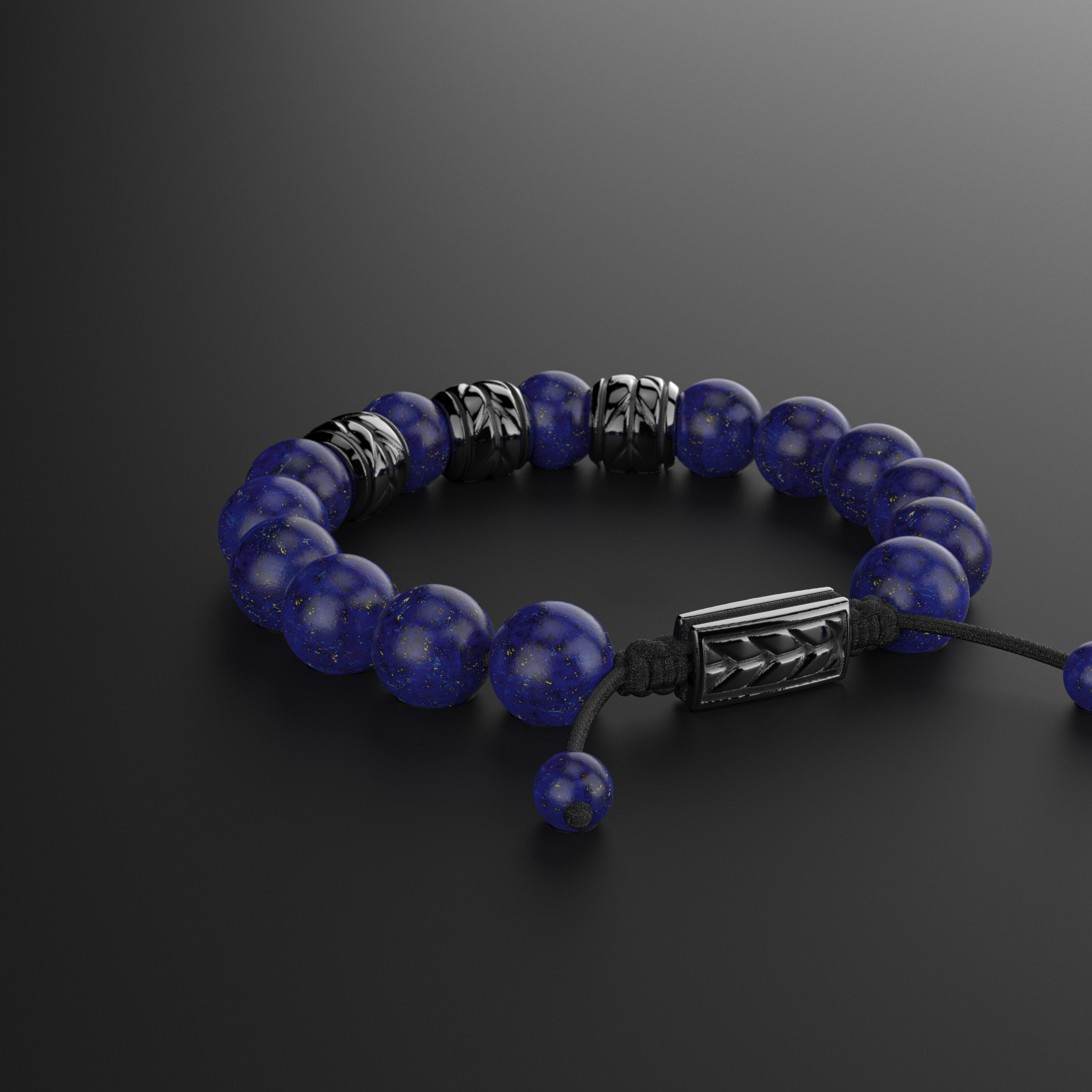 Lapis Lazuli Bracelet 12mm | Woven