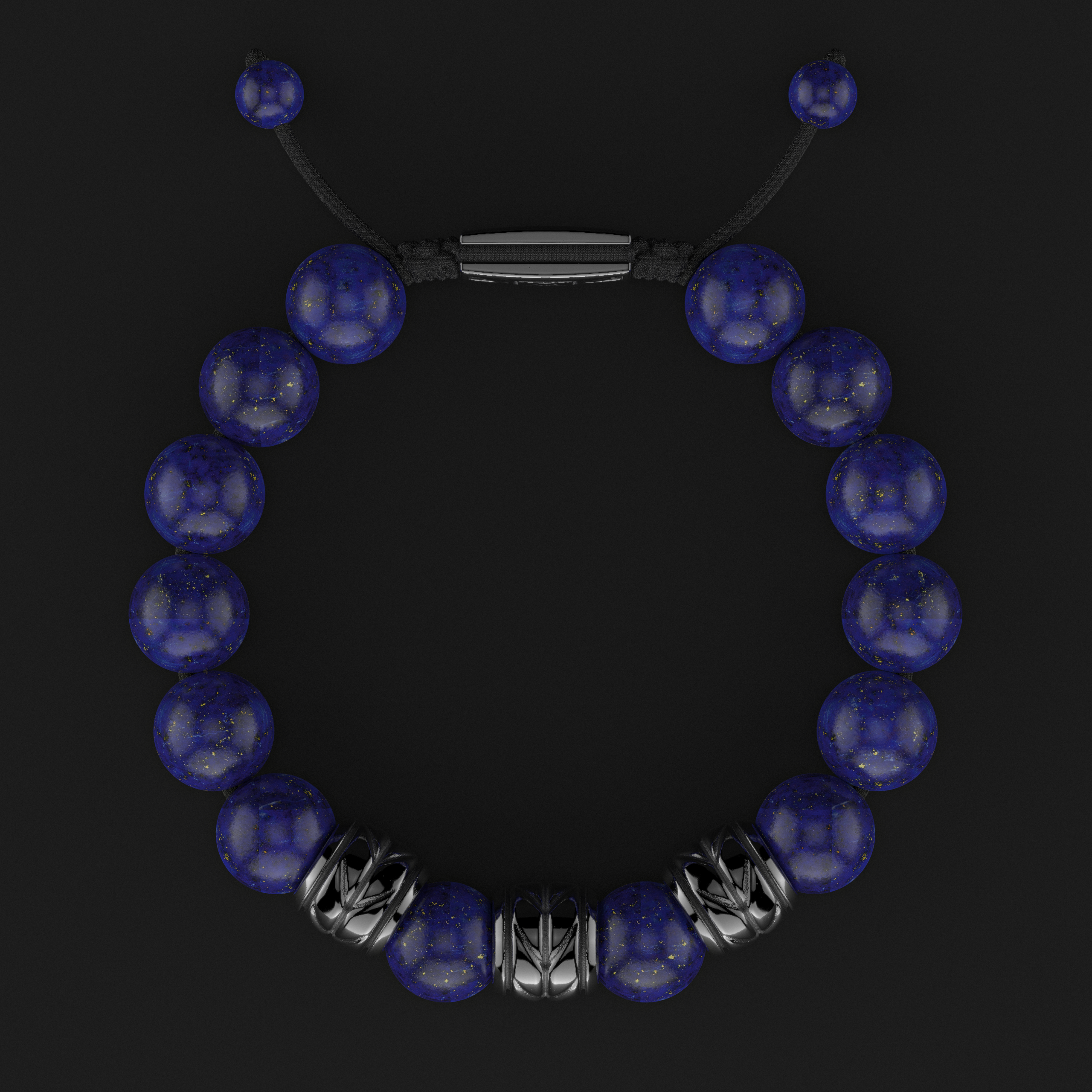 Lapis Lazuli Bracelet 12mm | Woven