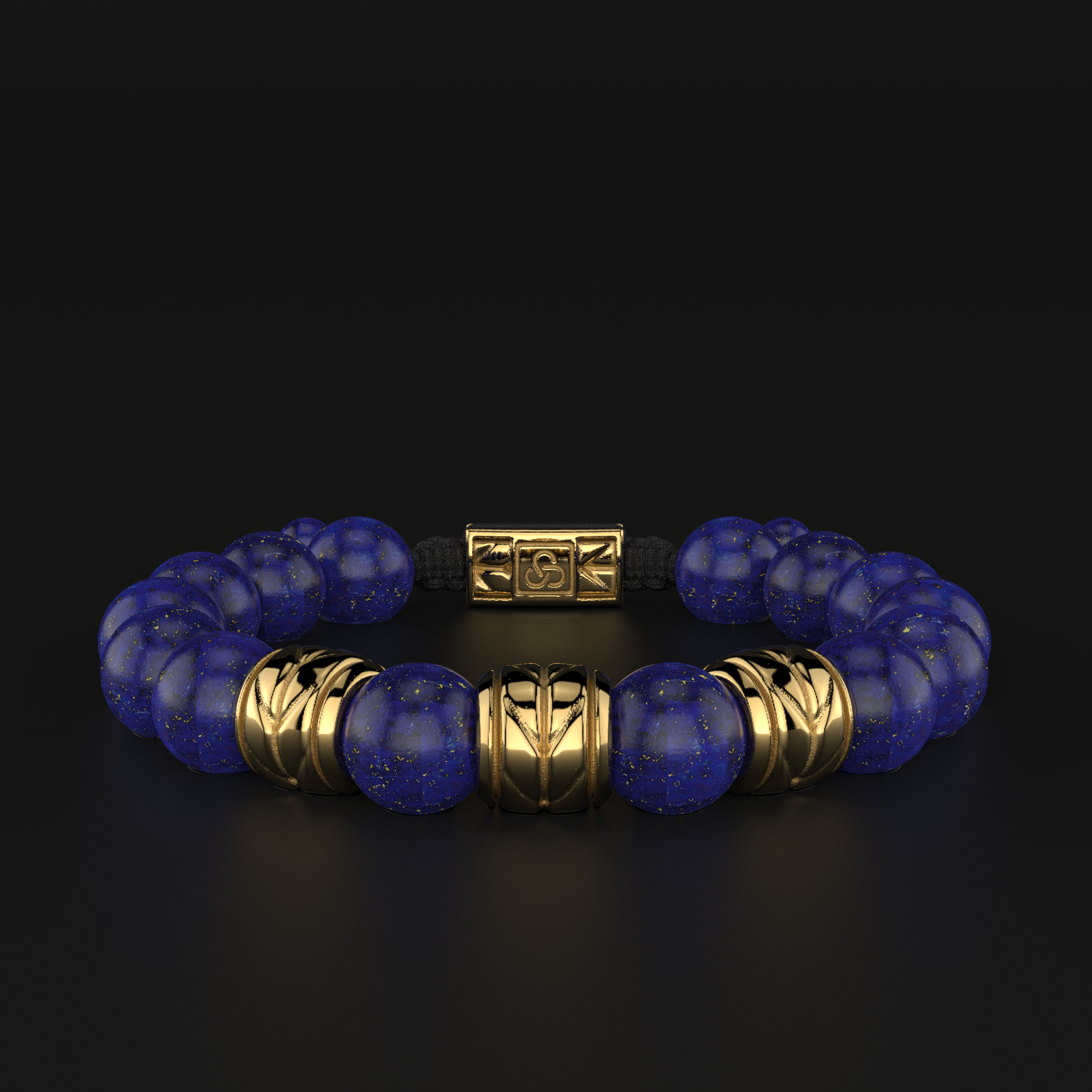 Lapis Lazuli Bracelet 12mm | Woven