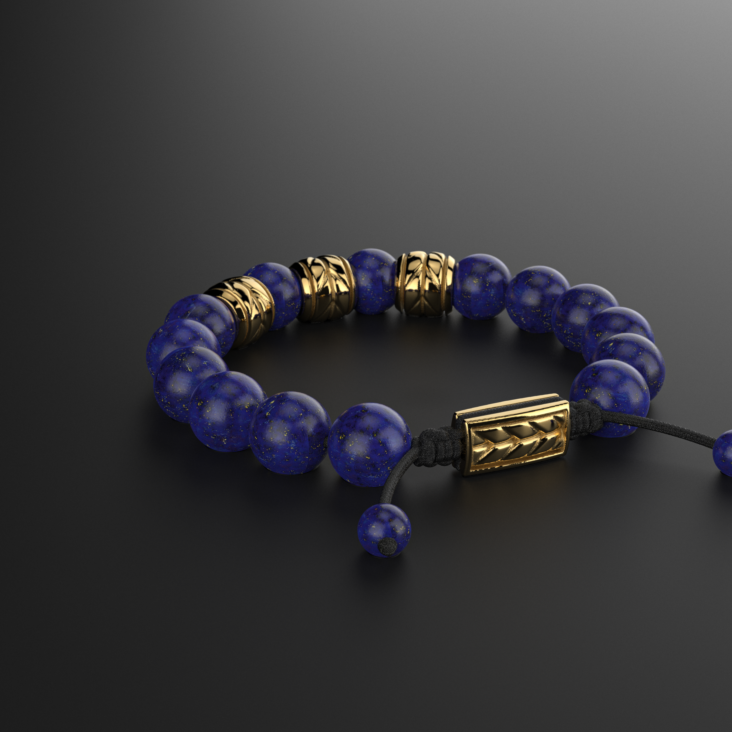 Lapis Lazuli Bracelet 12mm | Woven