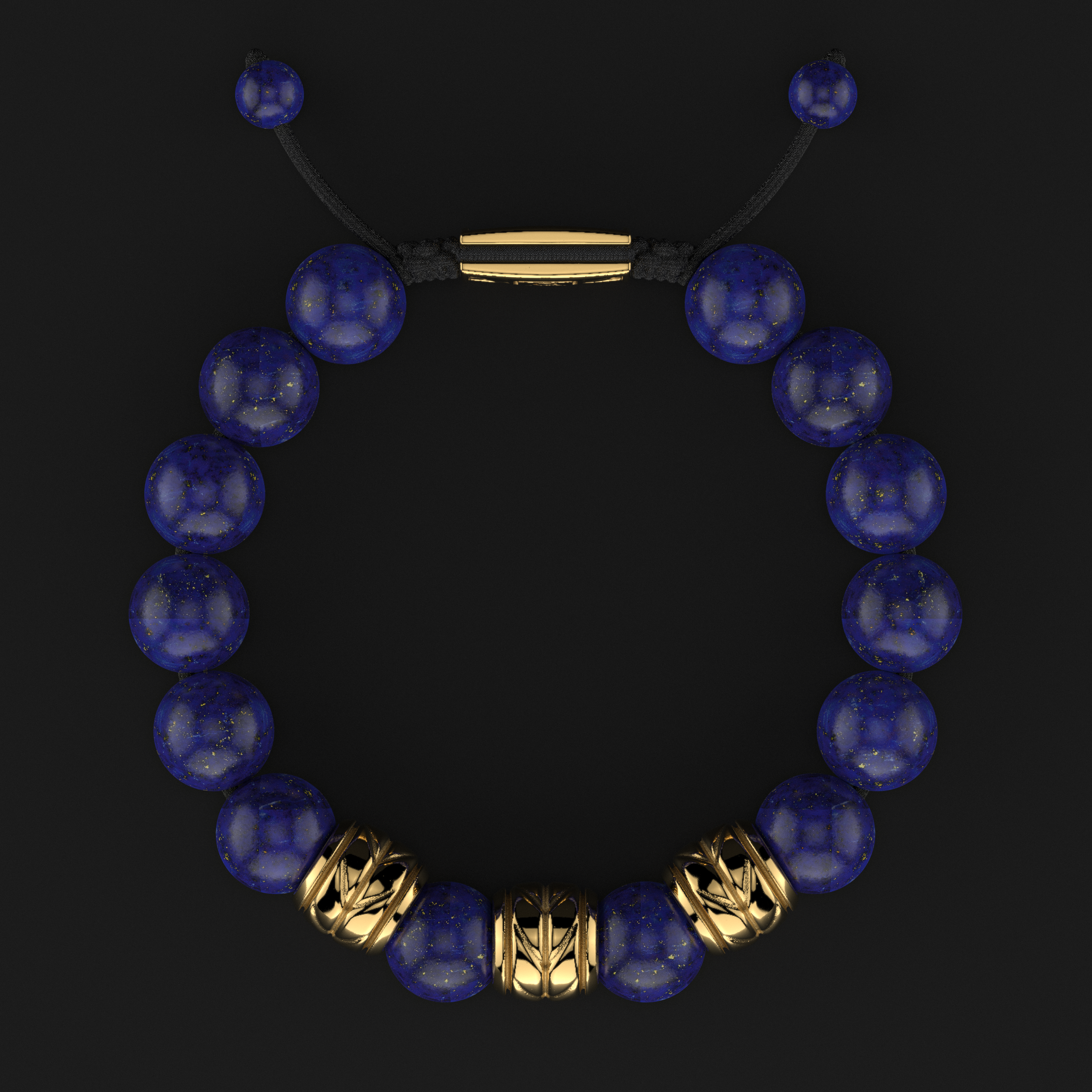 Lapis Lazuli Bracelet 12mm | Woven