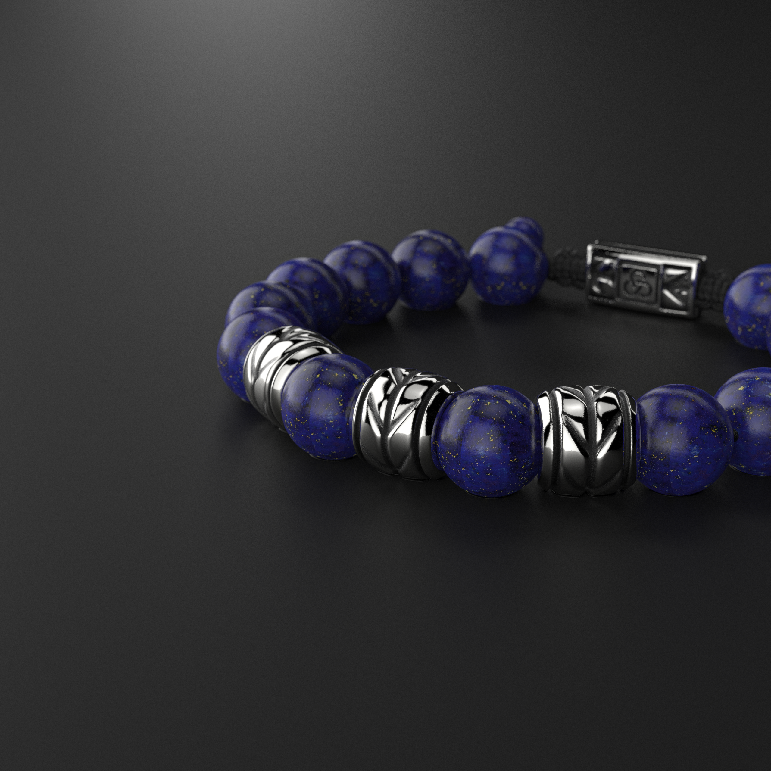 Lapis Lazuli Bracelet 12mm | Woven