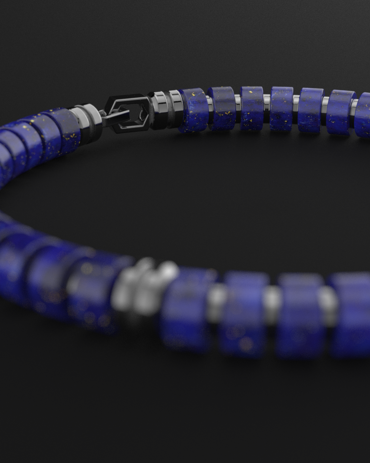 Lapis Lazuli Bracelet 6mm | Premium Spacer