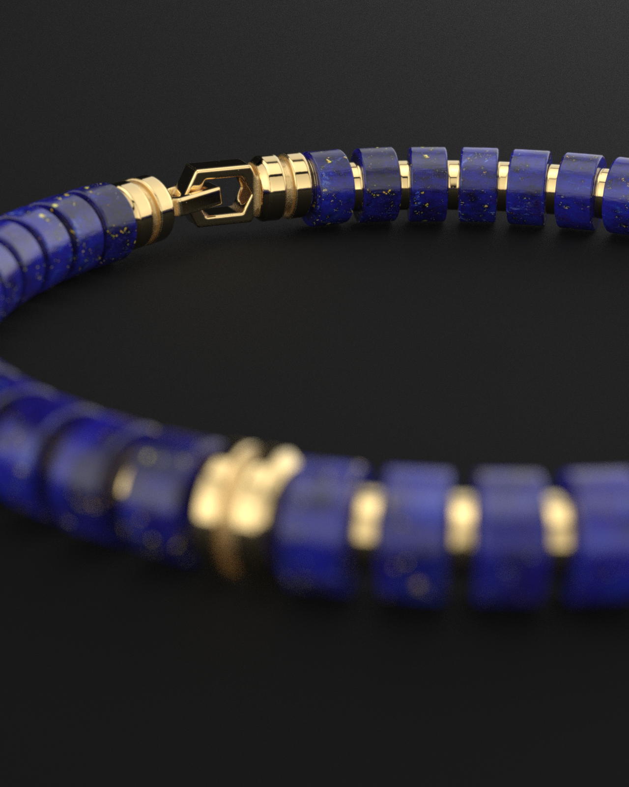 Lapis Lazuli Bracelet 6mm | Premium Spacer