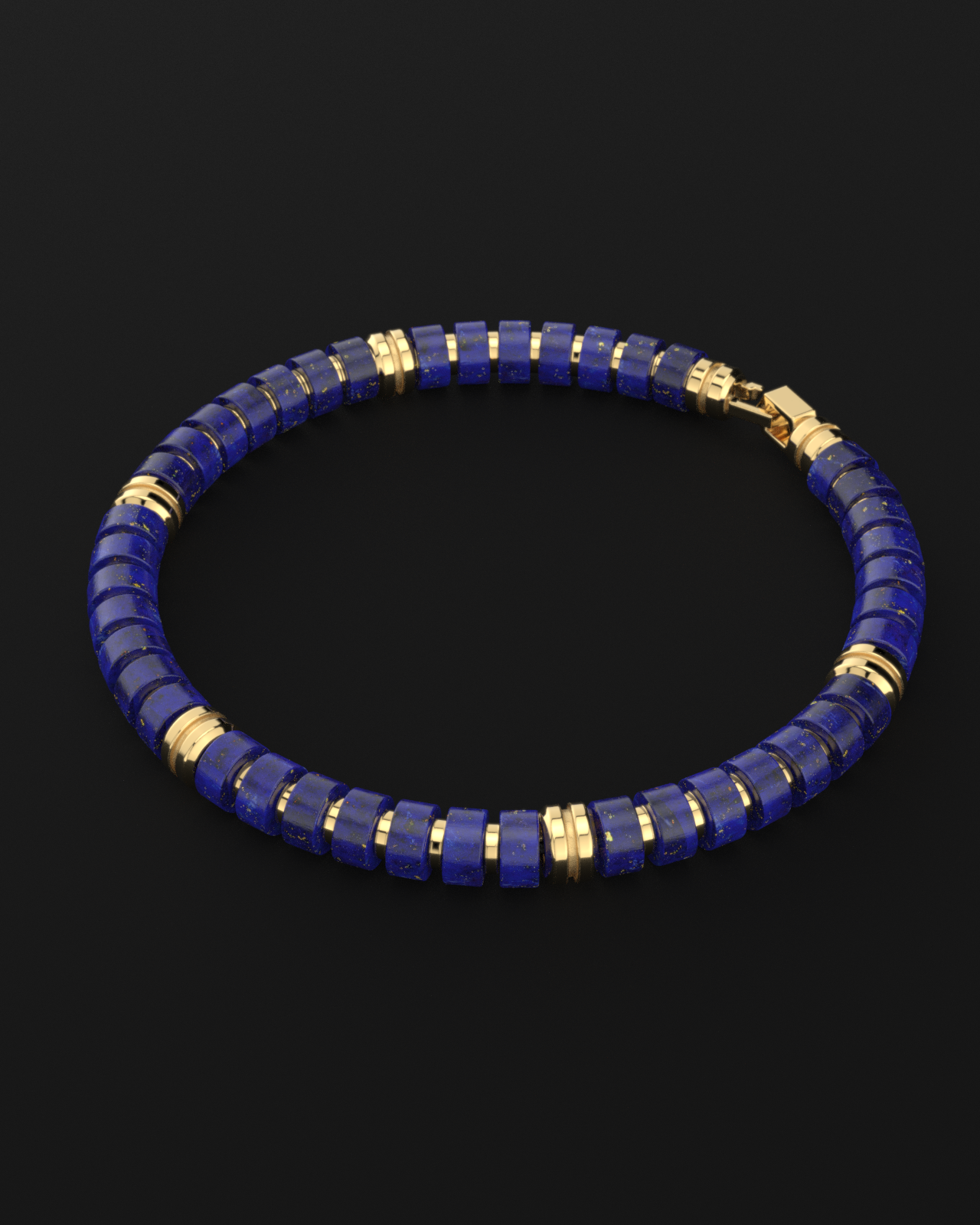 Lapis Lazuli Bracelet 6mm | Premium Spacer