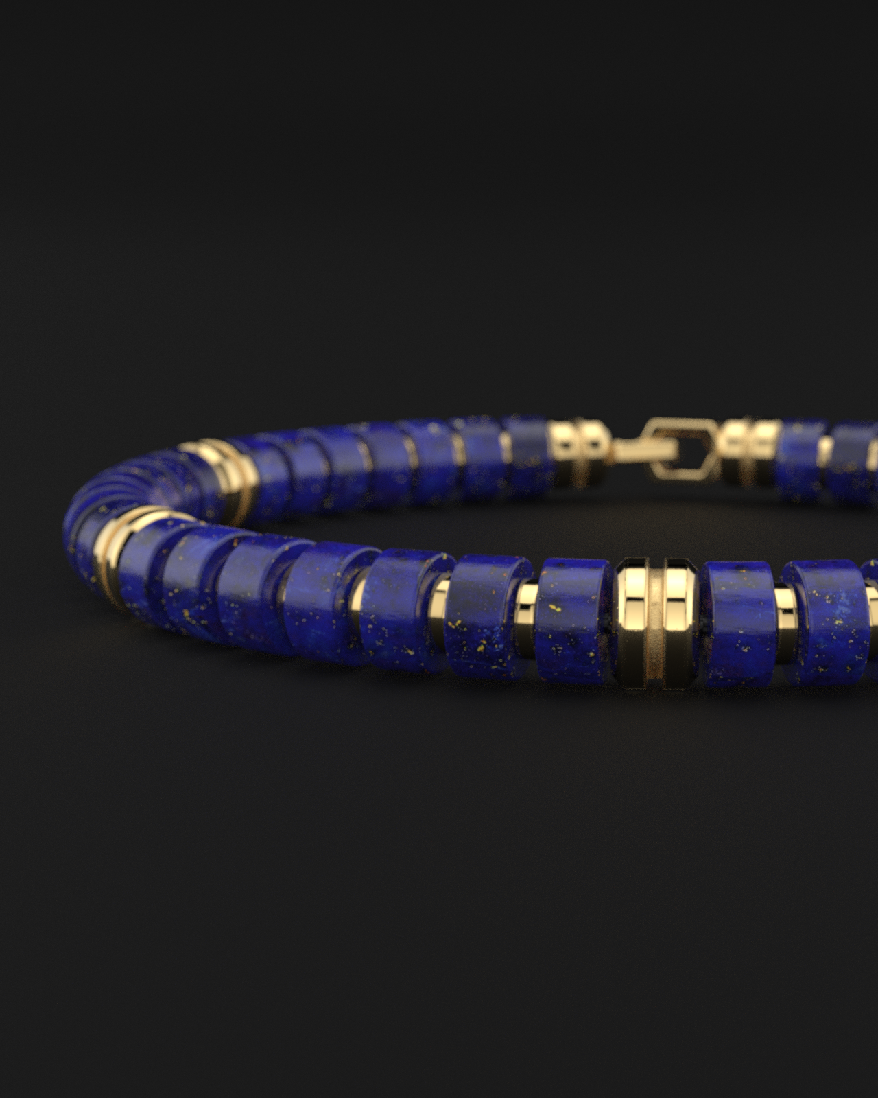 Lapis Lazuli Bracelet 6mm | Premium Spacer