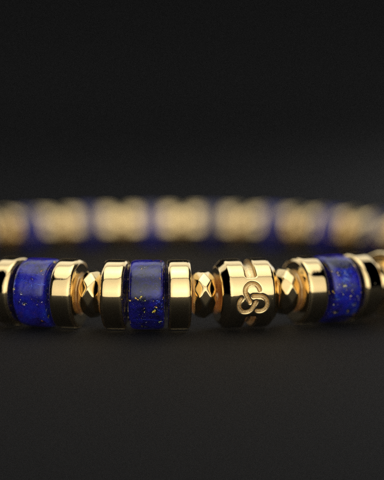 Lapis Lazuli Bracelet 6mm | Spacer