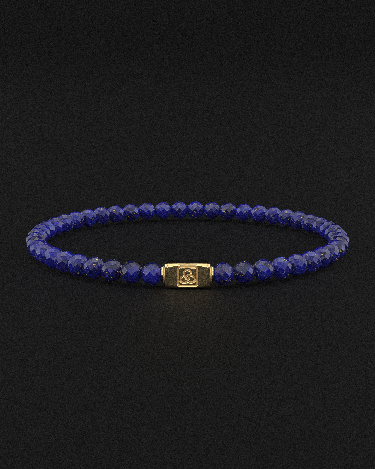 Lapis Lazuli Bracelet Faceted 4mm | Essential