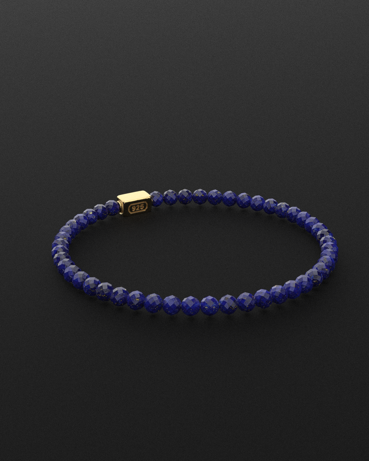 Lapis Lazuli Bracelet Faceted 4mm | Essential