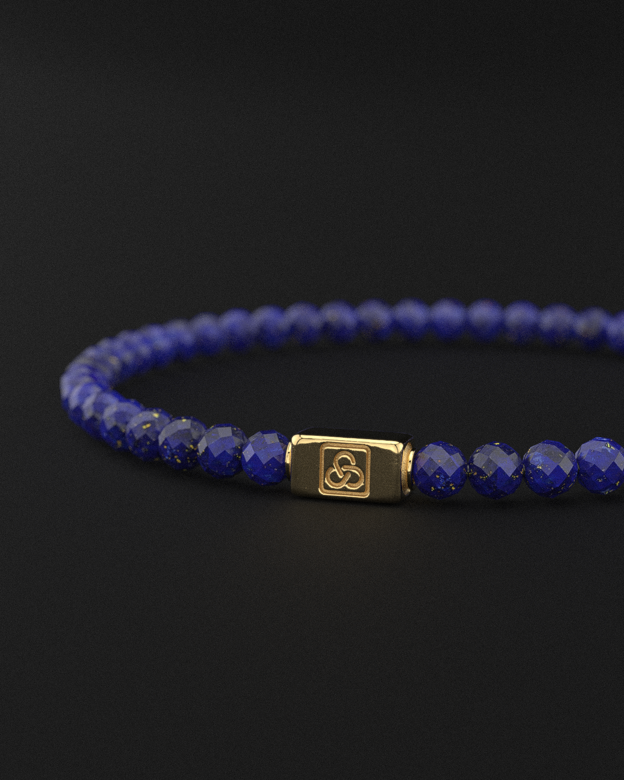 Lapis Lazuli Bracelet Faceted 4mm | Essential