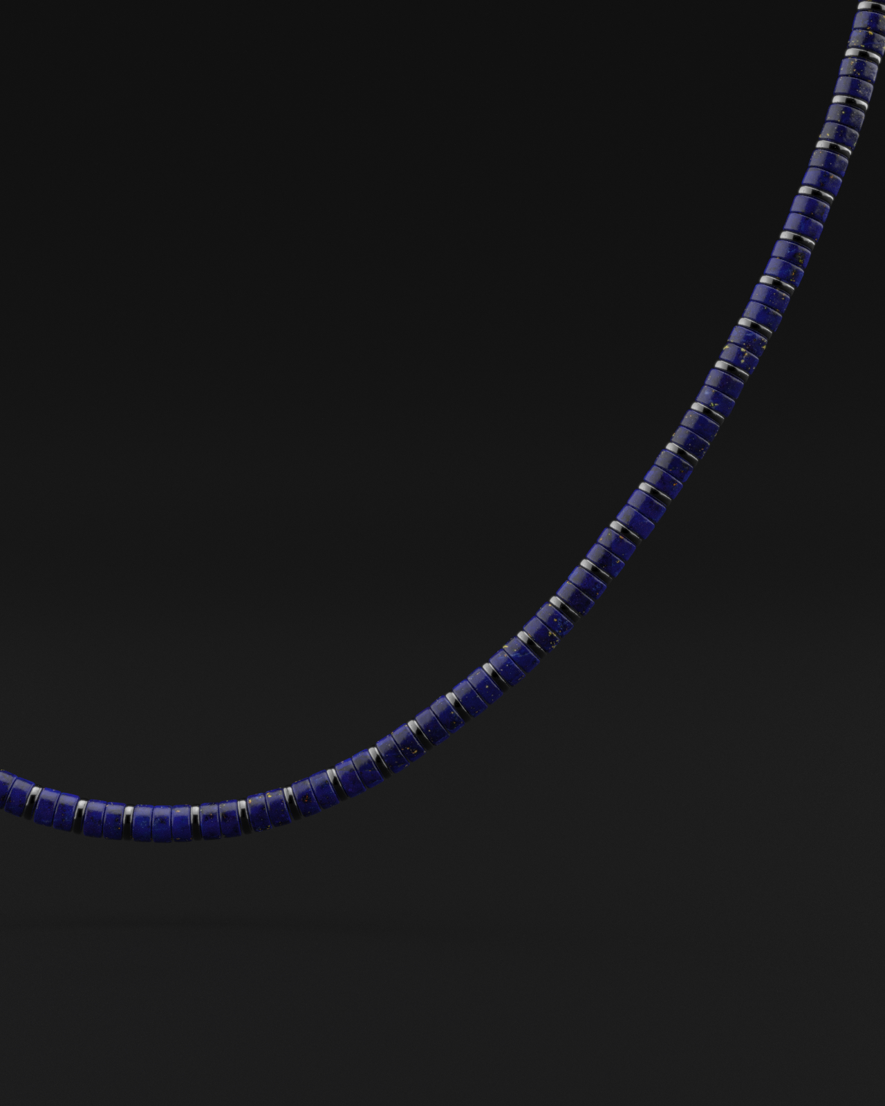 Lapis Lazuli Necklace 4mm | Spacer#2