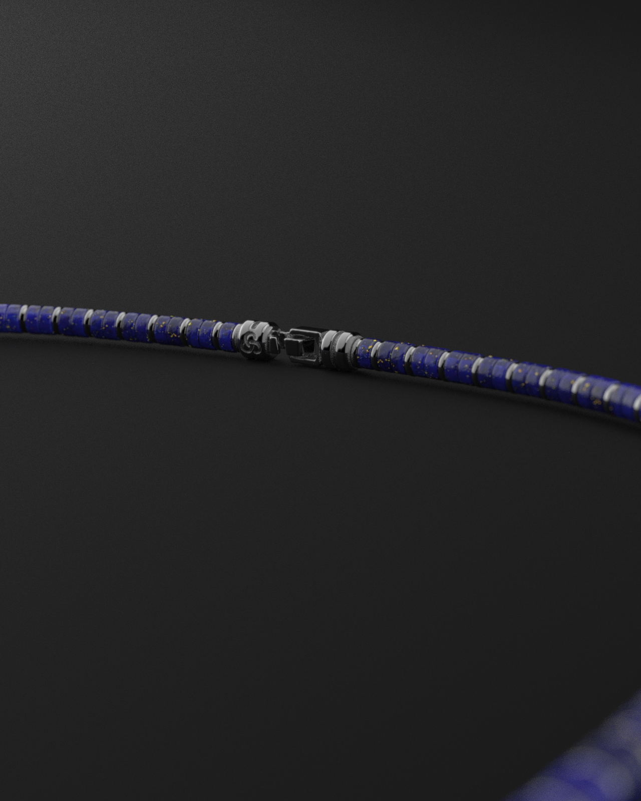 Lapis Lazuli Necklace 4mm | Spacer#2