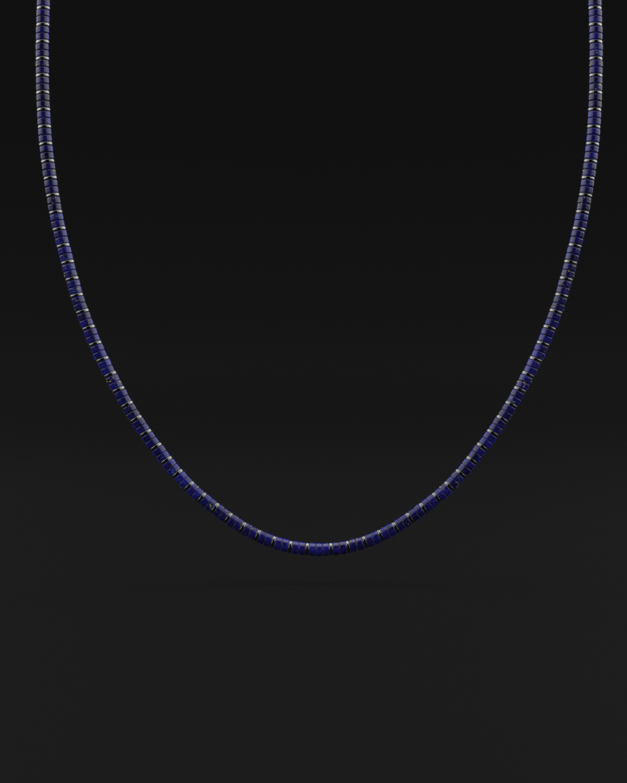 Lapis Lazuli Necklace 4mm | Spacer#2