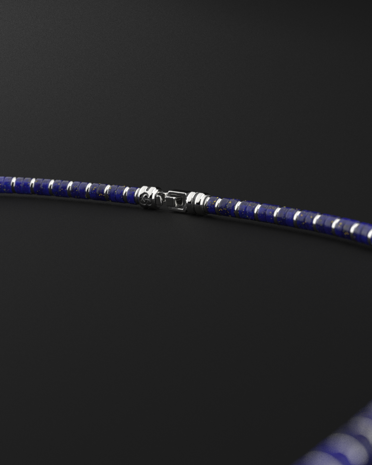 Lapis Lazuli Necklace 4mm | Spacer#2