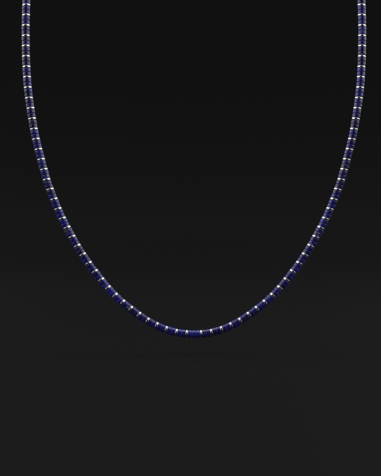 Lapis Lazuli Necklace 4mm | Spacer#2